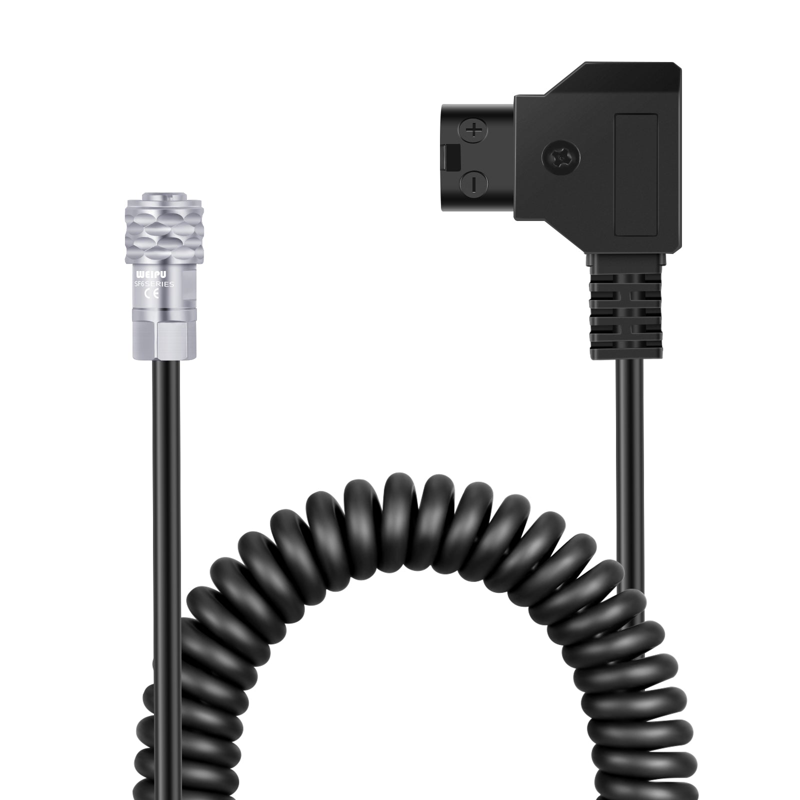 NEEWER D-Tap to BMPCC 4K/6K Coiled Power Cable for Blackmagic Pocket Cinema Camera - Professional Power Supply Solution for Filmmaking & Video Production