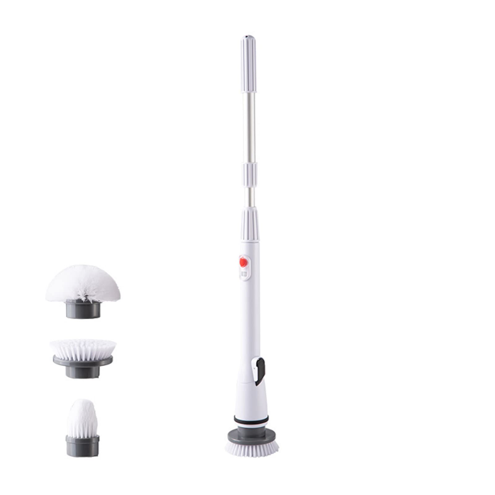 Cordless Electric Cleaning Brush - 360° Rotating Bathroom Scrubber with 3 Replaceable Brush Heads | Powerful Deep Cleaning for Tiles, Grout, Showers & Bathtubs | Waterproof & Rechargeable Cleaning Tool for Home Kitchen Appliances