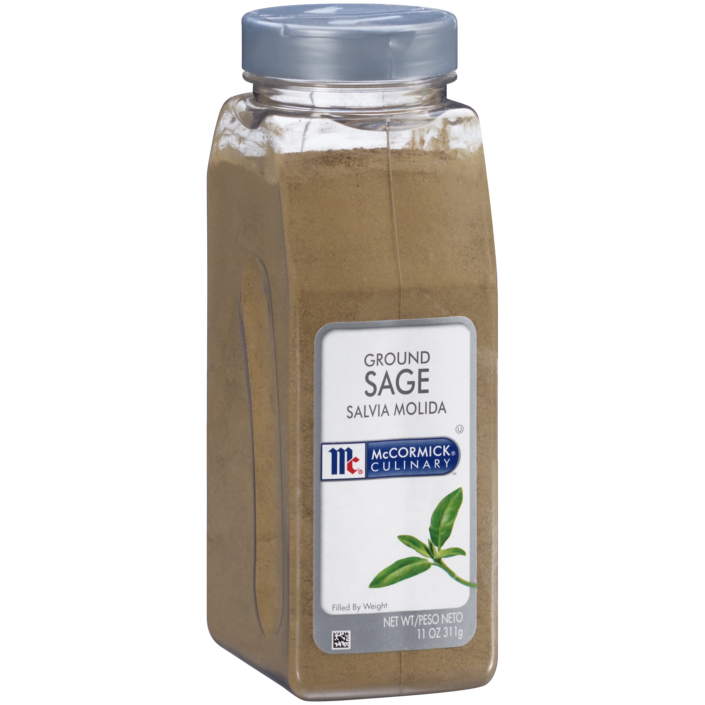 McCormick Culinary Ground Sage, 11 oz (Pack of 6) | Premium Ground Sage Seasoning for Cooking, Baking & Grilling | Perfect for Stuffing, Seafood, Dressings, Soups, Poultry & More | Ideal for Thanksgiving, Holiday Meals & Everyday Cooking