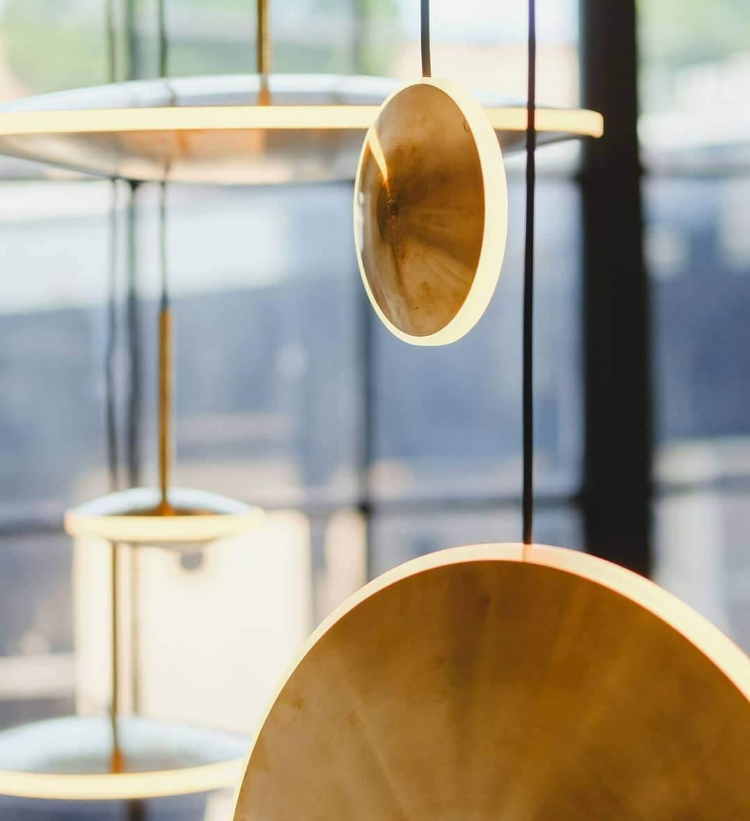 Chrona Modern Glass Dish Pendant Light - Sleek Hanging Fixture for Kitchen Island, Dining Room & Bedroom Lighting