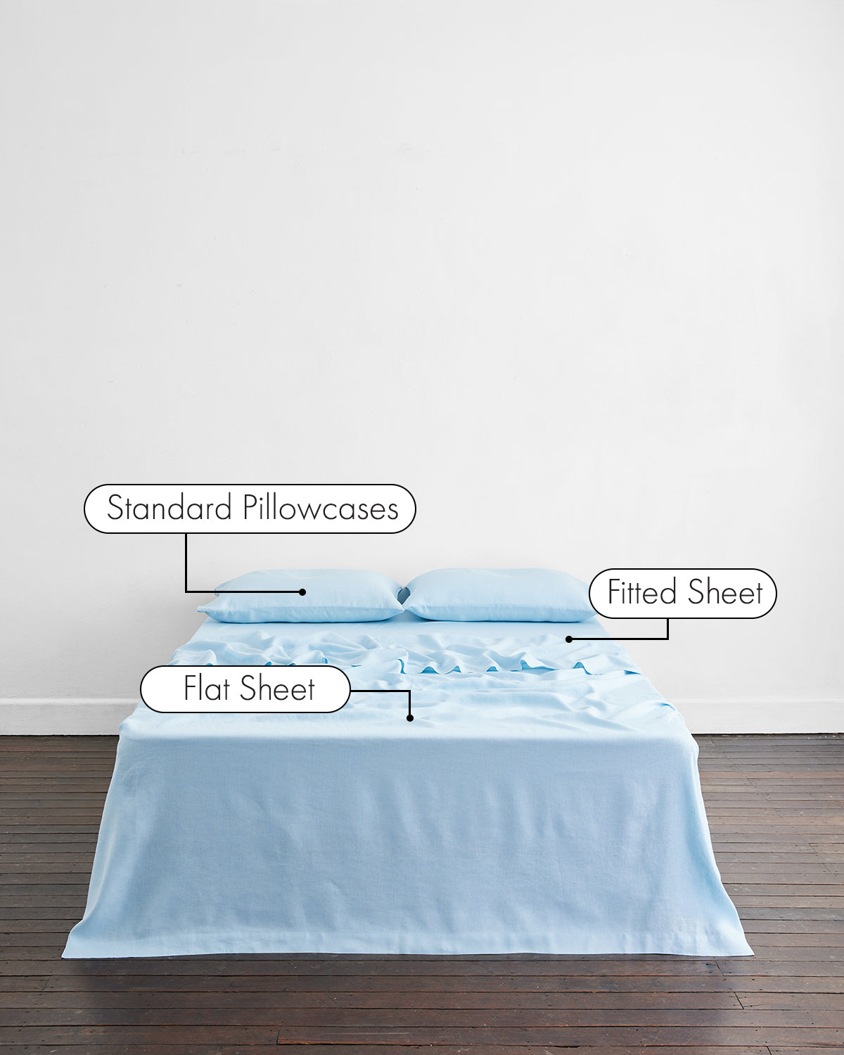Premium 100% French Flax Linen Sheet Set - Breathable & Hypoallergenic Bedding for All Seasons - Perfect for Master Bedroom, Guest Room & Vacation Homes