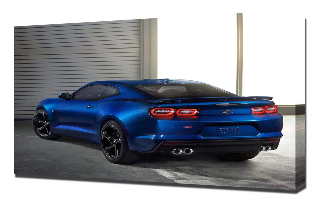 Camaro SS V12 Canvas Art Print - Premium Wall Decor for Home & Office - Ready to Hang Canvas Wrap for Living Room, Bedroom, Garage