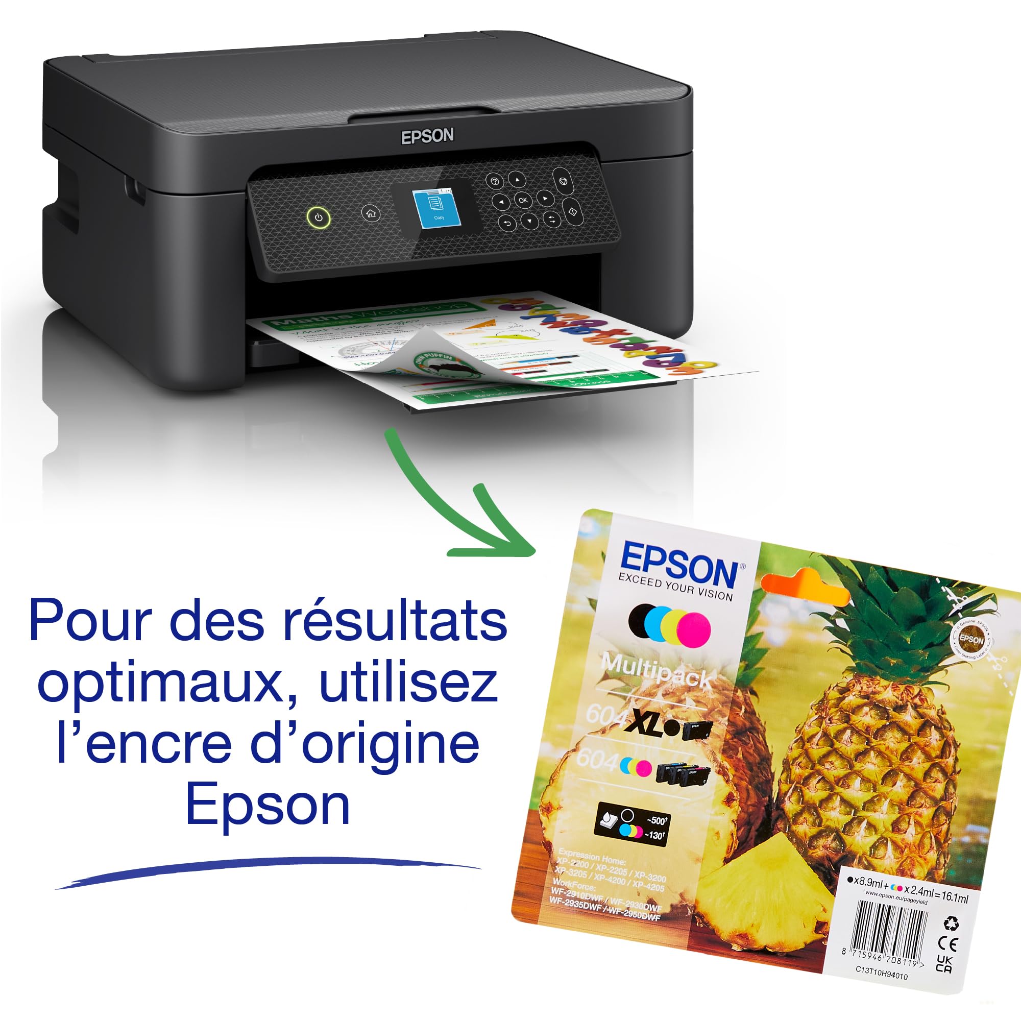 Expression XP-3200 A4 Inkjet All-in-One Printer - Print, Scan, Copy | Includes 3 Months Free Ink with ReadyPrint Flex Subscription | Perfect for Home Office, Small Business & Remote Work