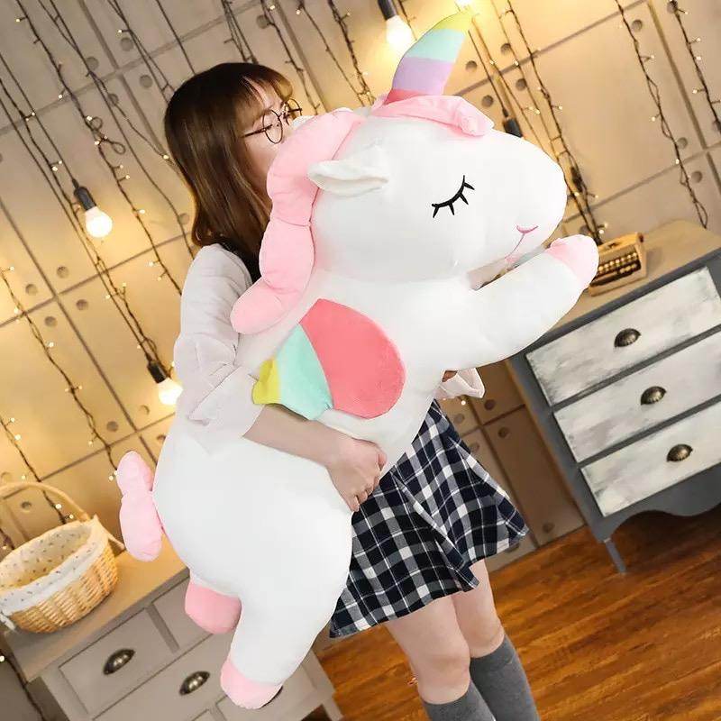 Cute Unicorn Plush Toy - Soft & Huggable Stuffed Animal for Kids, Girls, Boys - Perfect for Bedroom Decor, Birthday Gifts & Cuddling