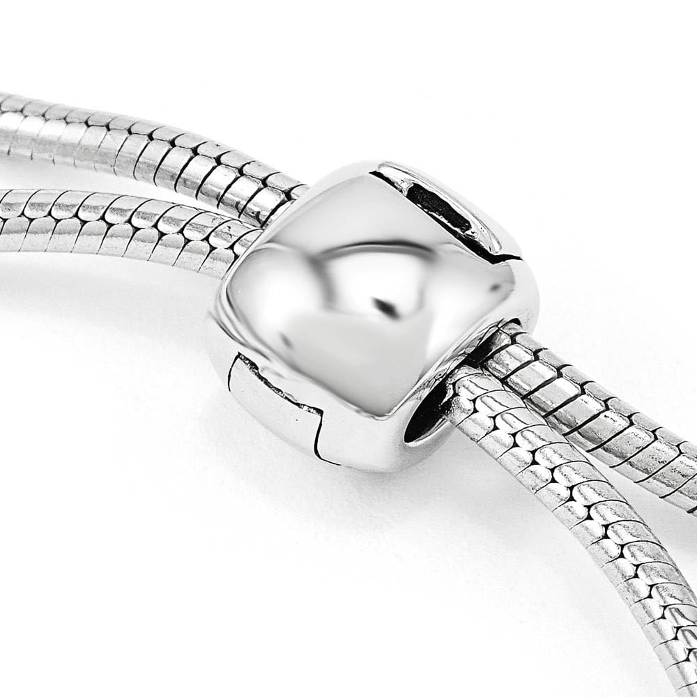 Black Bow Sterling Silver Blue Crystal Bracelet for Women - Elegant Gift