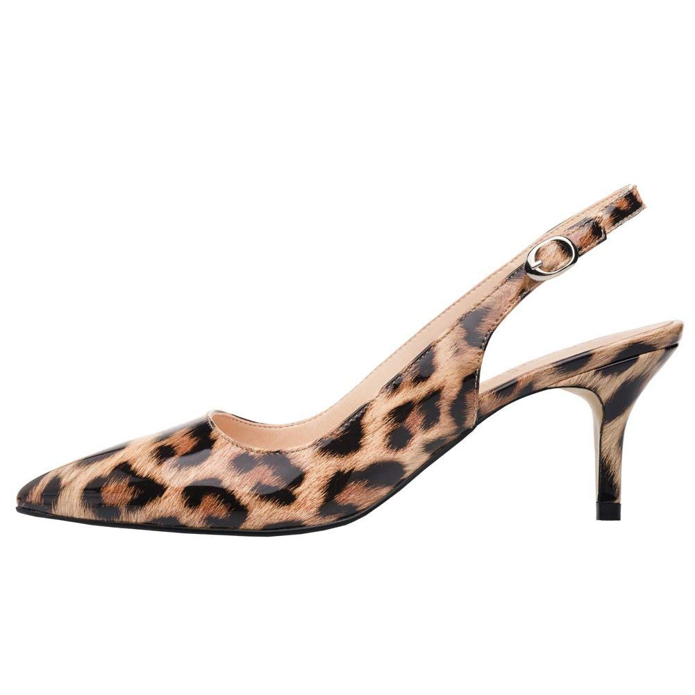 JOY IN LOVE Women's Kitten Heels - Slingback Pointed Toe Pumps & Sandals | Perfect for Office, Party & Wedding Occasions