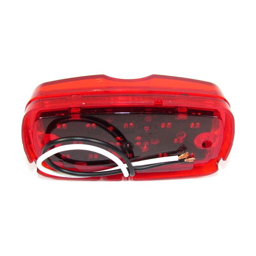 Fortpro 4x2 Clearance Marker Double Bullseye LED Trailer Lights - 12 Super Bright LEDs for Trucks, Trailers & RVs - Waterproof & Durable for Night Driving & Road Safety
