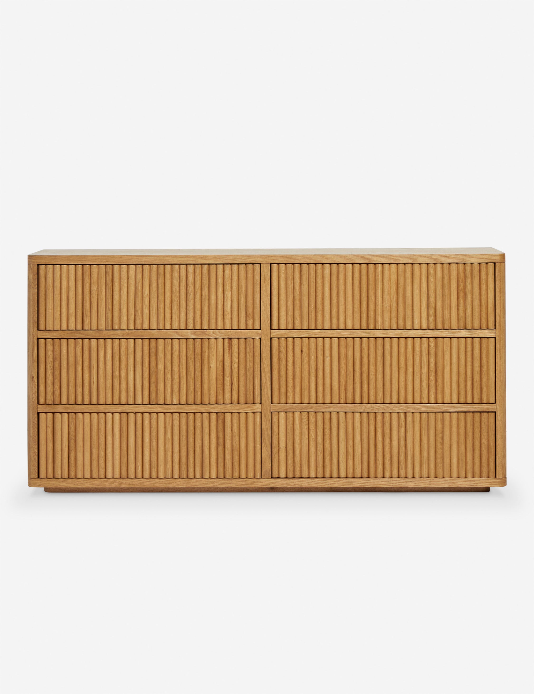 Rutherford 6 Drawer Dresser - Modern Wooden Chest of Drawers for Bedroom Storage & Organization - Perfect for Home, Apartment, and Dorm Room Decor