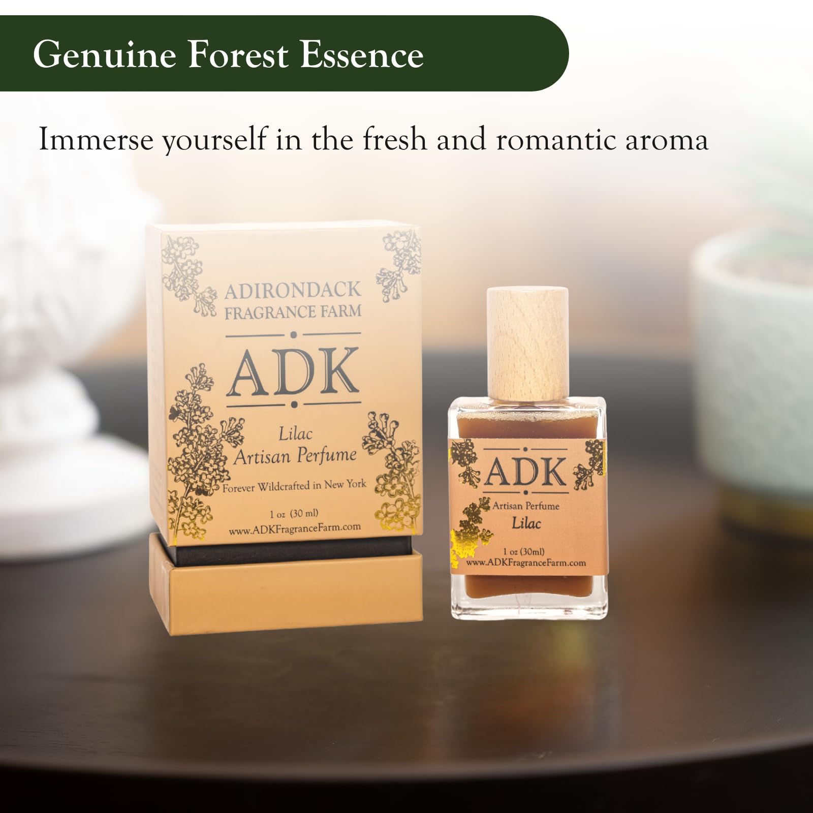 ADK Lilac Botanical Perfume Spray 1 oz (30 mL) - Natural Hypoallergenic Clean Fragrance for Women & Men with Lilac, Heliotrope & Cedar Notes | Floral Scent for Daily Wear, Romantic Dates & Special Occasions
