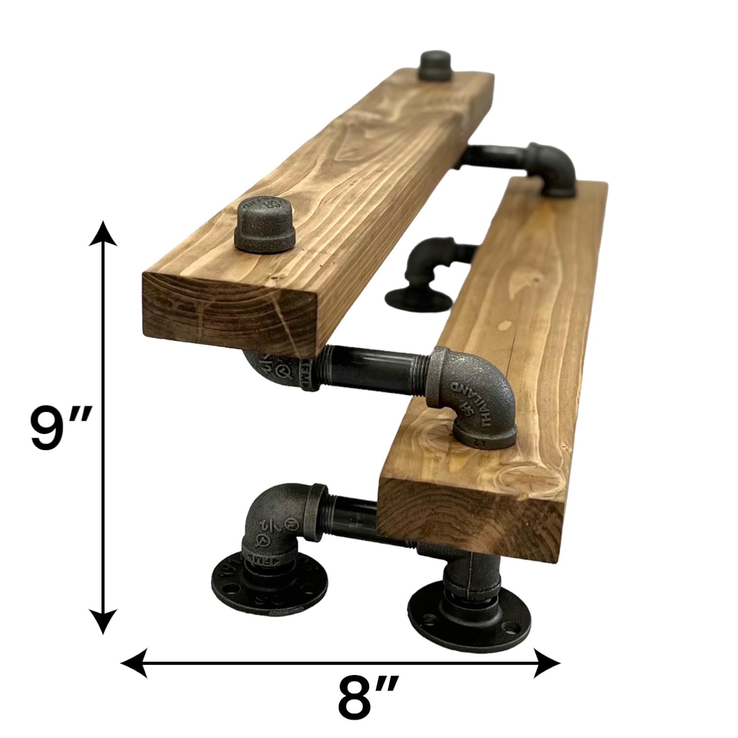 Industrial 2-Tier Freestanding Liquor Shelf - 36