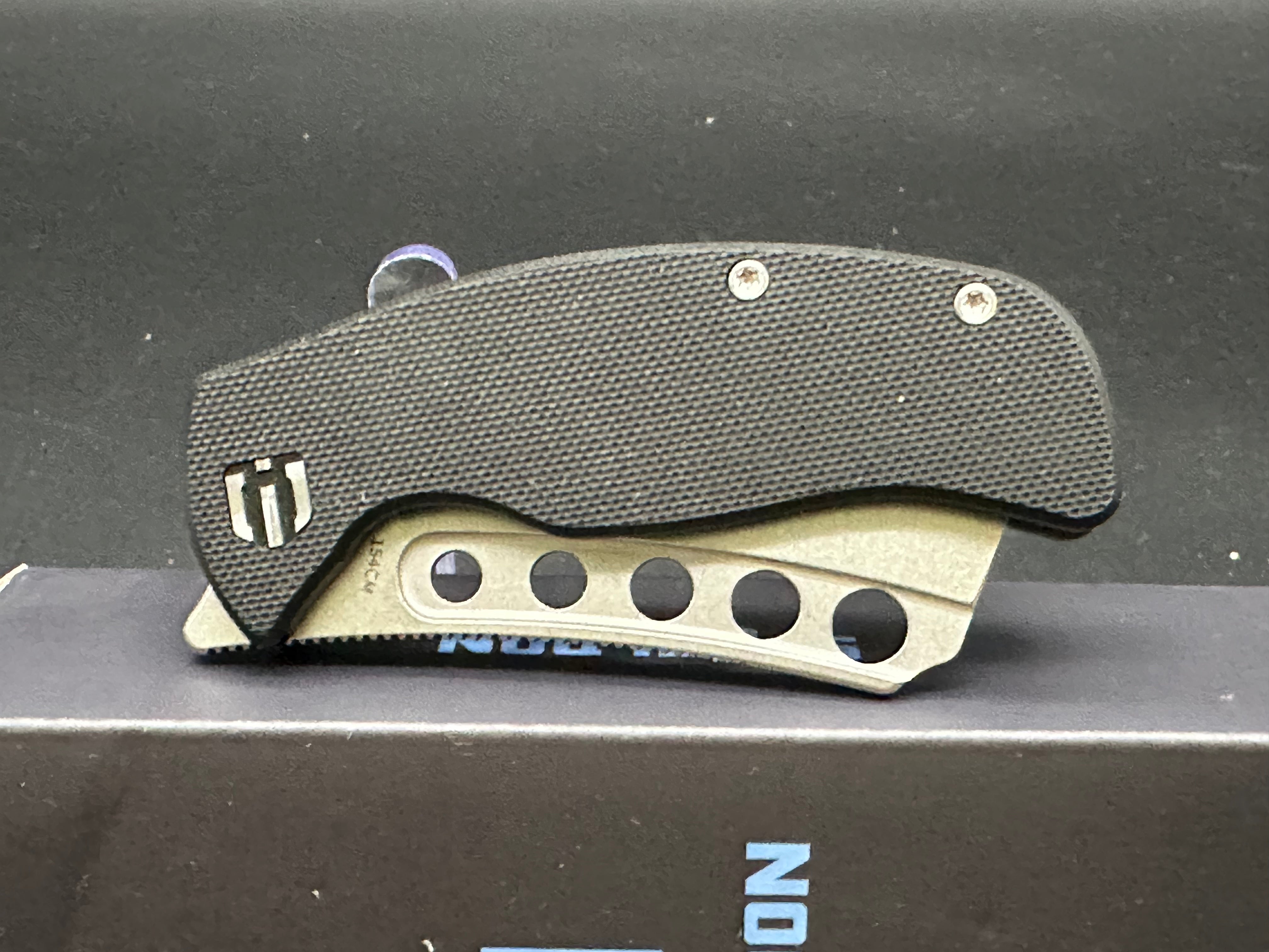 Shieldon Gambit Tactical Folding Knife - Black G10 Handle with 154CM Stainless Steel Blade - Perfect for Outdoor Camping, Hunting, and Everyday Carry (EDC)