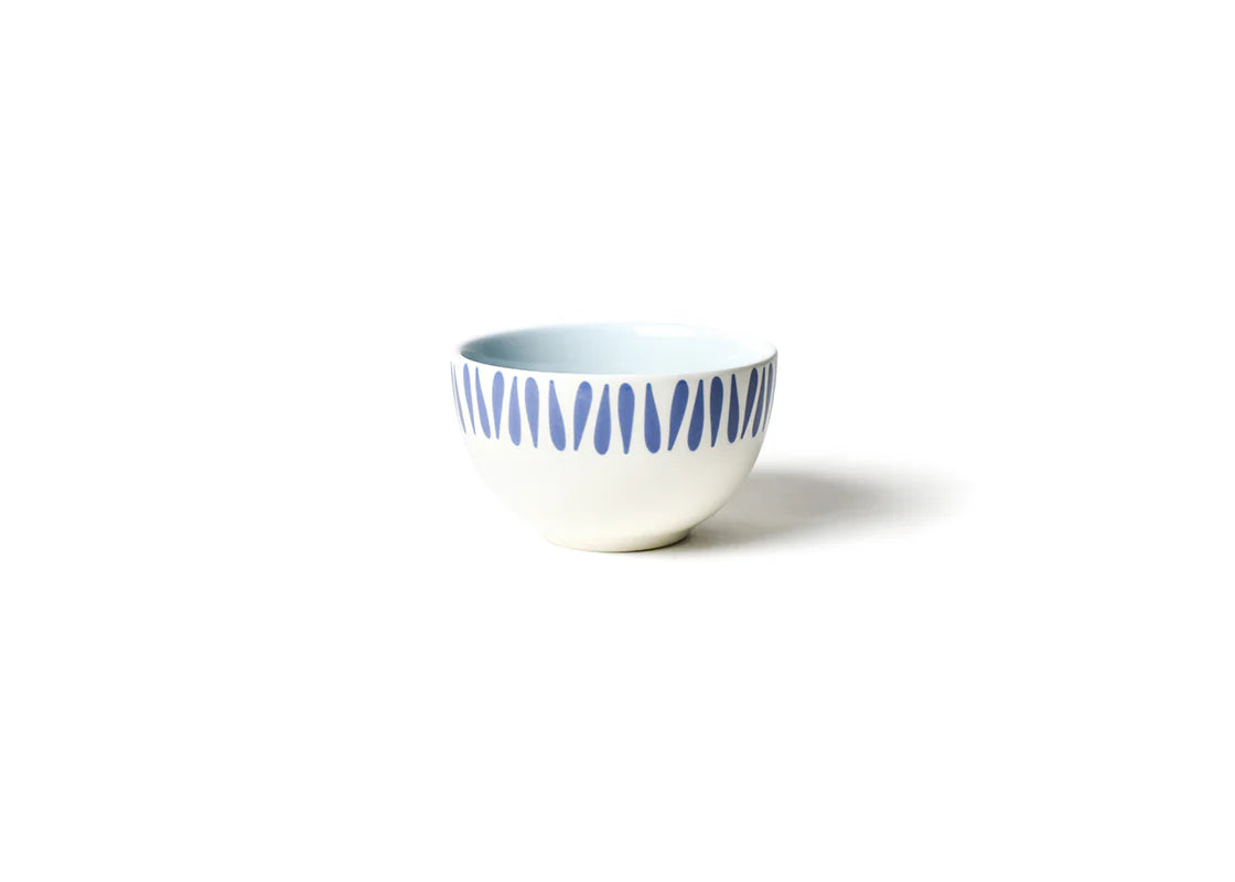 Iris Blue Drop Small Bowl - Elegant Ceramic Serving Bowl for Salads, Desserts, and Snacks | Perfect for Home Dining, Parties, and Gifts