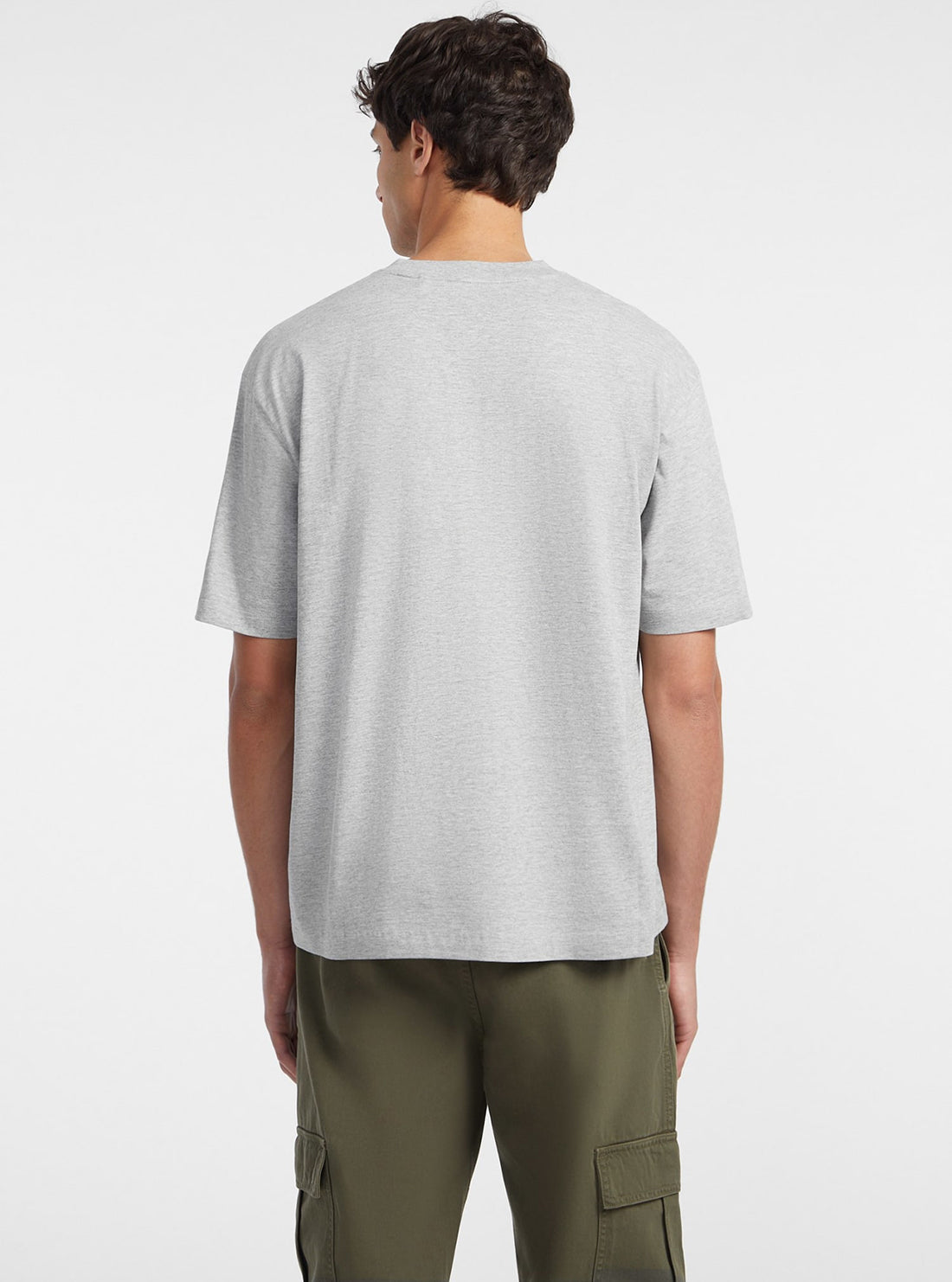 Guess Grey Logo T-Shirt for Men - Casual Cotton Short Sleeve Tee - Perfect for Everyday Wear, Street Style & Weekend Outfits