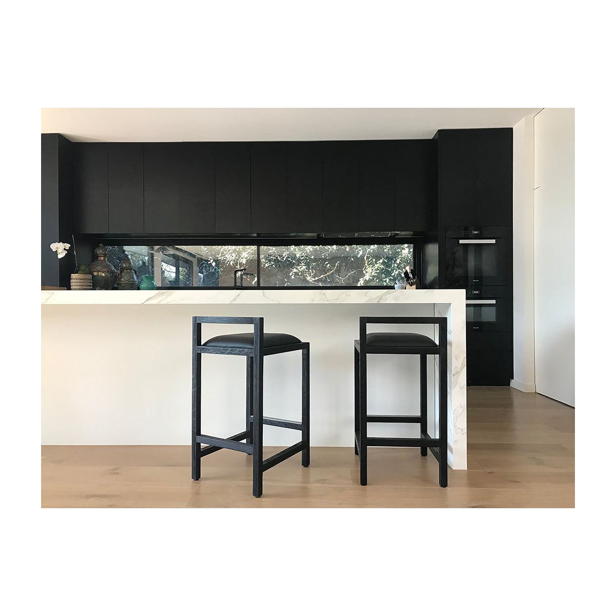 Koko Bar Stool - 26 Inch Height Adjustable Counter Stool with Backrest - Modern Kitchen Island & Breakfast Bar Seating for Home & Restaurant Use