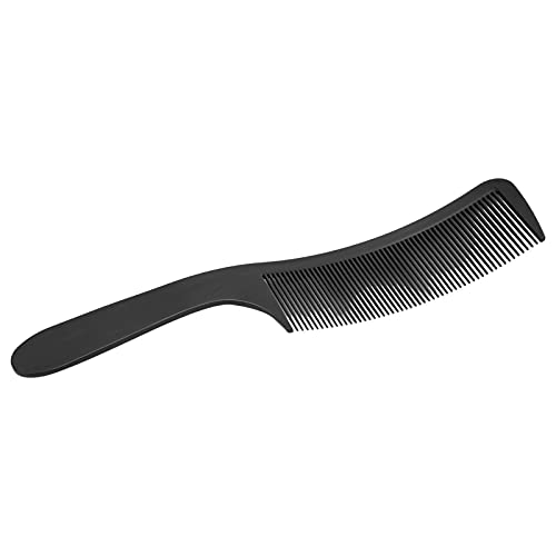 Professional Hair Comb for Styling - Smooth Edges, Fine Teeth, Comfortable Grip & Heat Resistant - Perfect for Salon, Barber & Home Use (Black) - Ideal for Hair Cutting, Styling & Detangling