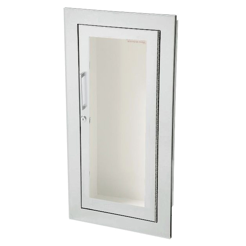 JL Industries 1825G10FX2 Clear Acrylic Fire Extinguisher Cabinet with Pull Handle & SAF T LOK Fire Rated - Wall Mounted for Schools, Offices & Commercial Buildings Safety Compliance