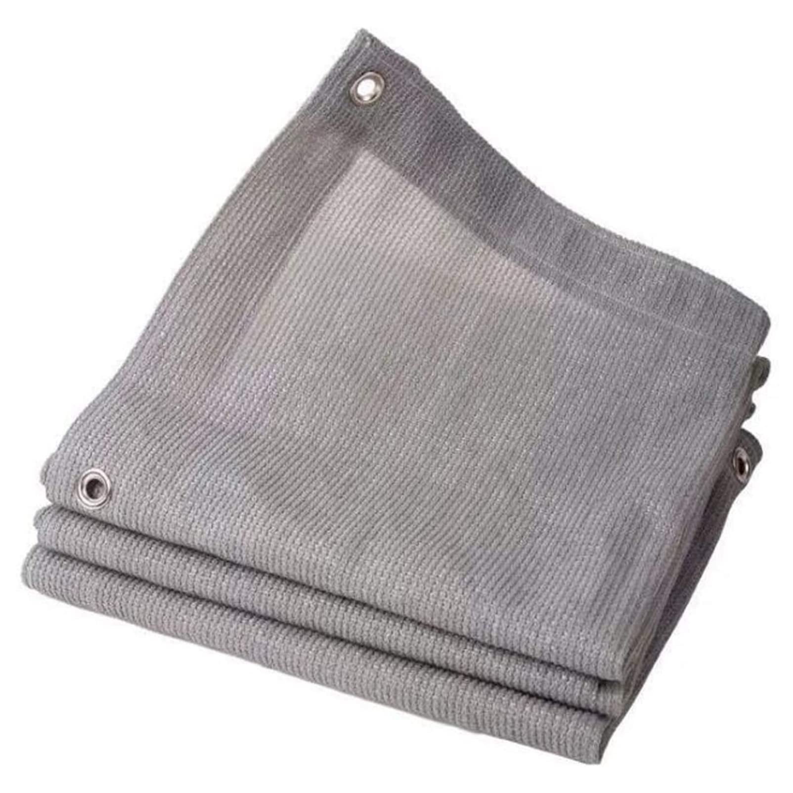 DPPAN 90% Shade Cloth - Premium UV Resistant Sun Shade Fabric with Grommets, Durable Mesh Tarp for Pergola, Greenhouse, Plant Protection, Chicken Coop & Outdoor Shade (Grey, 6x9ft) - Perfect for Gardening, Patio Cover & Sun Protection