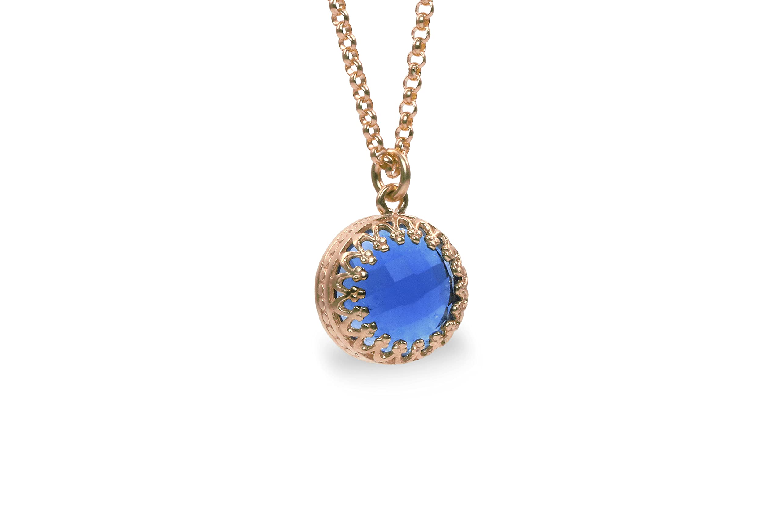 Sapphire Necklace - Handmade Gemstone Pendant Jewelry for Women | Birthday & Everyday Wear