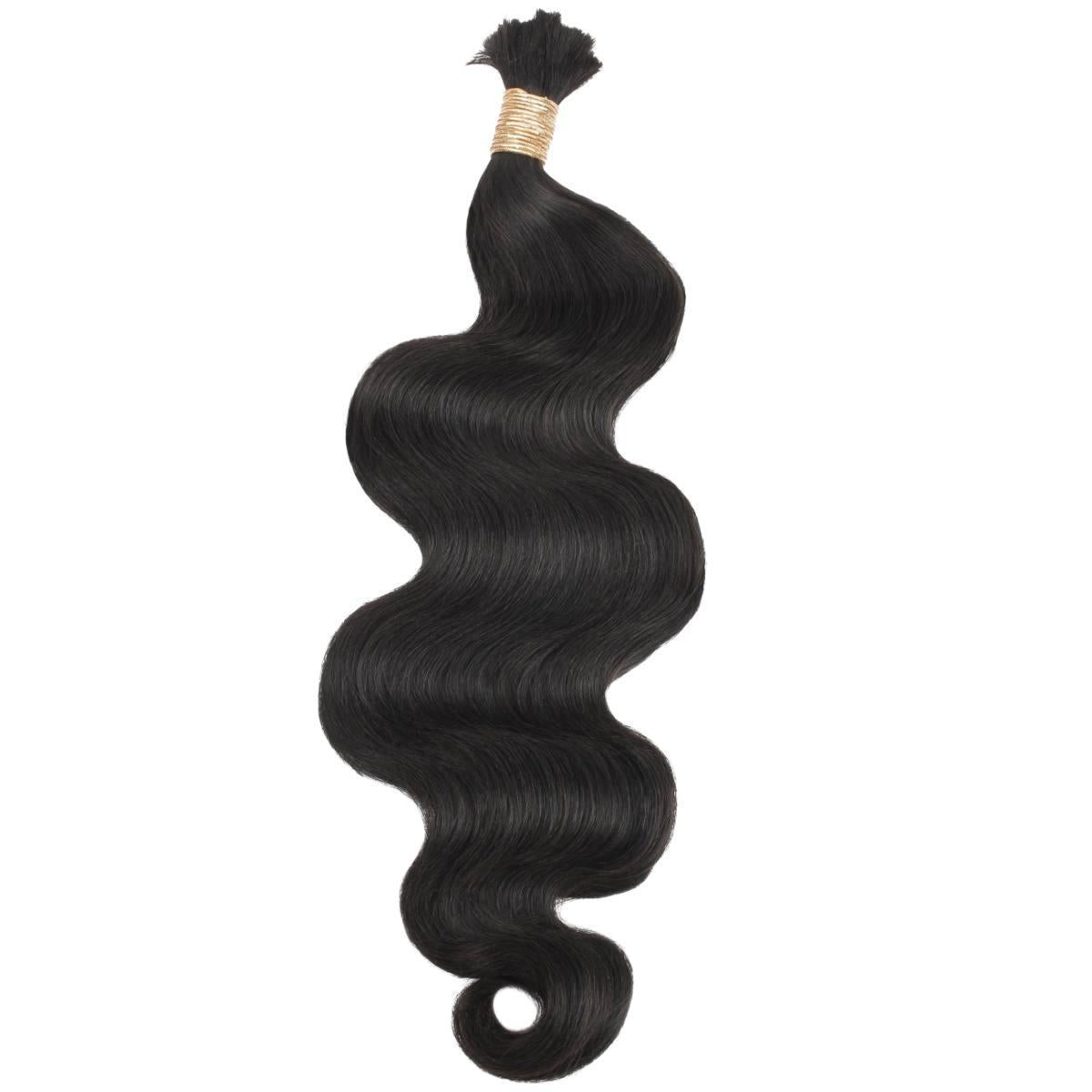 100% Human Hair Extensions - Body Wave Bulk Braiding Hair for Natural Look | Perfect for Weaves, Wigs & Protective Styles