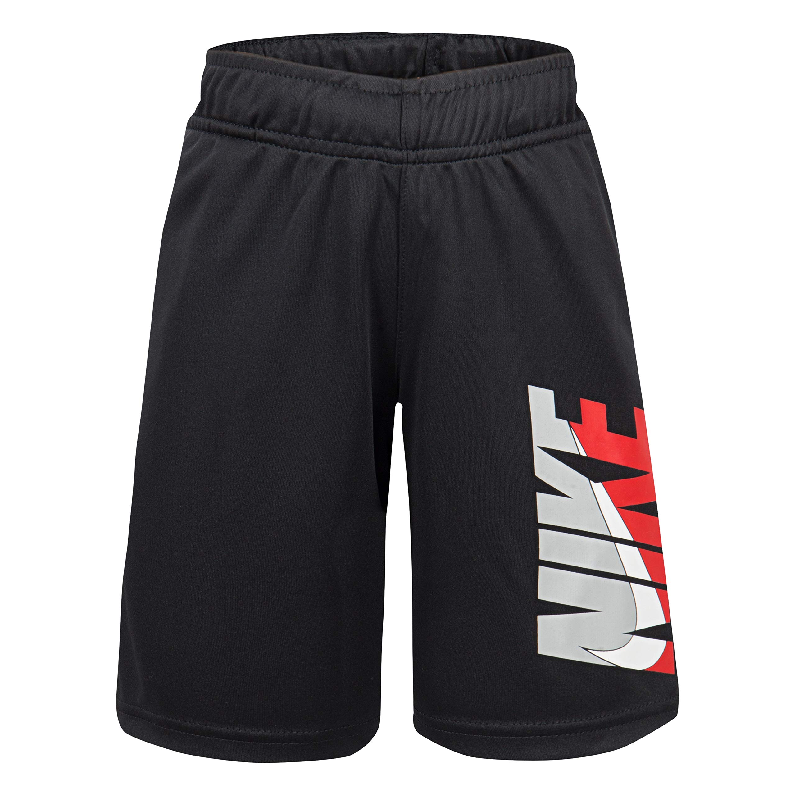 Nike Kids Boys' HBR Dri-FIT Athletic Shorts - Breathable Quick-Dry Running Shorts for Little Boys (Size 5, Black) - Perfect for Sports, Gym & Outdoor Activities