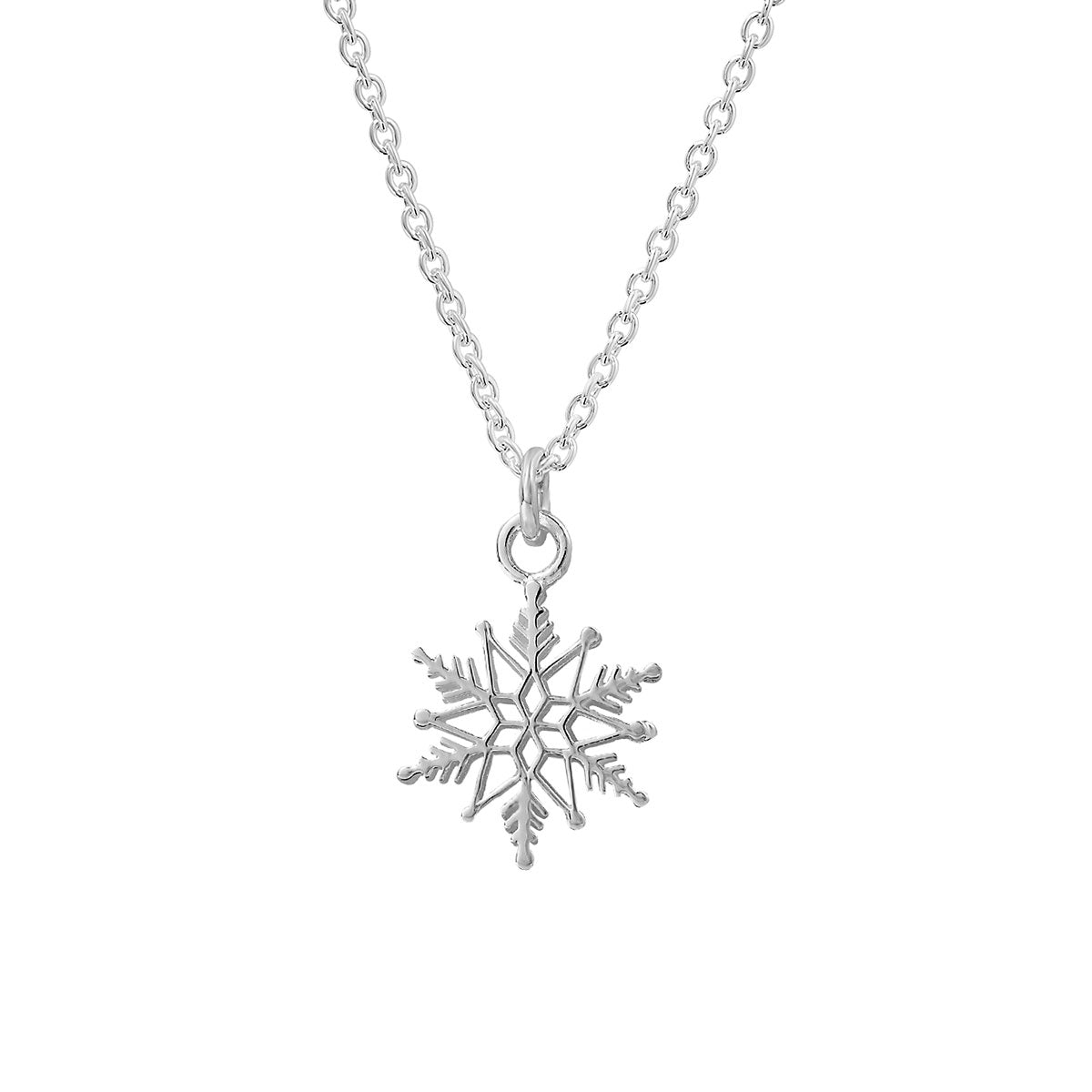 Snowflake Necklace for Women - Winter Solstice Holiday Jewelry Gift - Perfect for Christmas, New Year & Winter Fashion Accessories