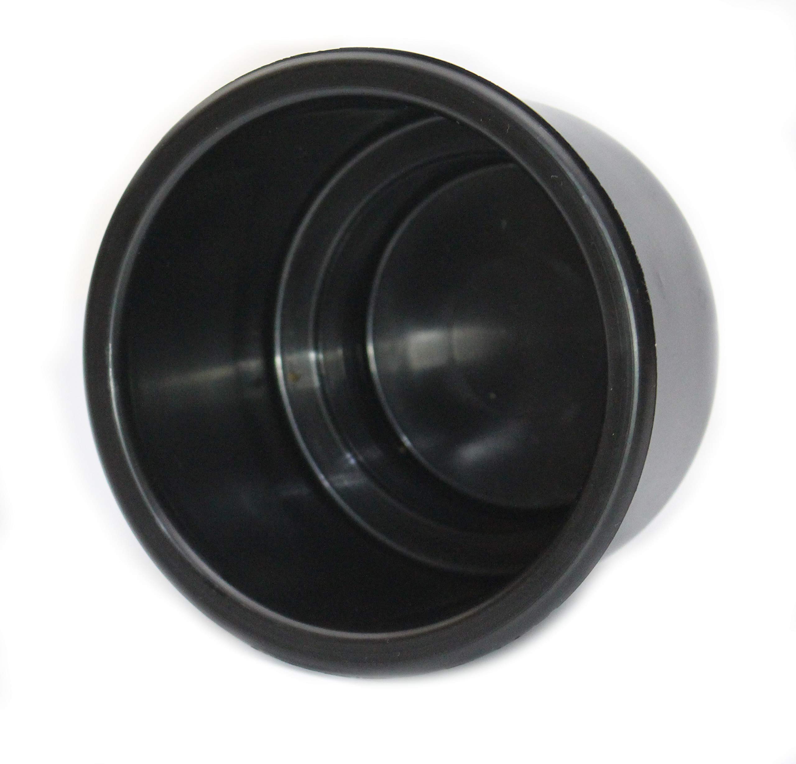 3 5/8 Inch Black Jumbo Cup Holders for Boats, RVs, Cars & Trucks - Extra Large Size (25 Pack) - Perfect for Poker Tables, Pool Tables & Sofa Inserts