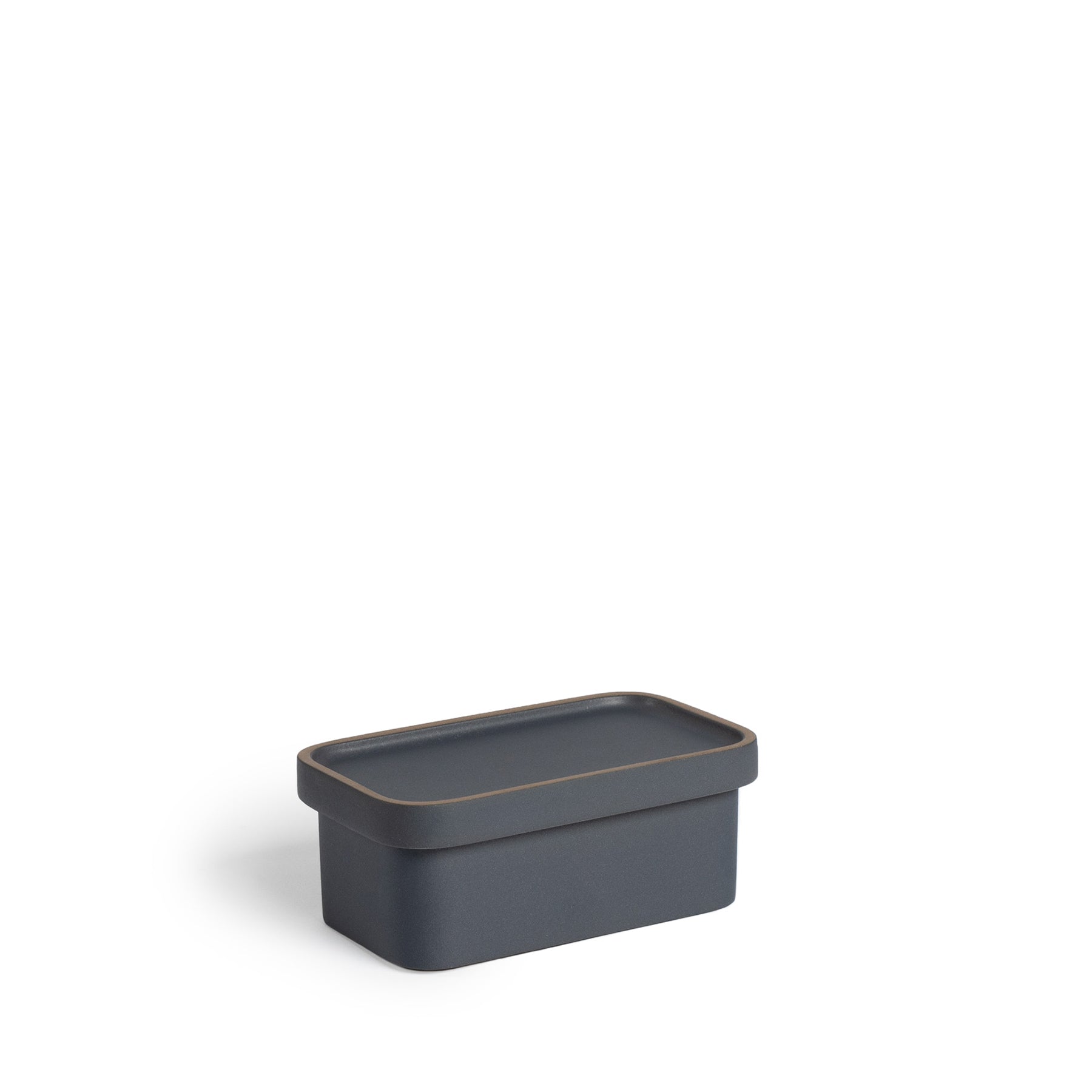 Ceramic Butter Dish with Lid - Ochre & Indigo Handmade Butter Keeper for Kitchen Counter - Perfect for Dining Table, Breakfast Nook & Farmhouse Decor