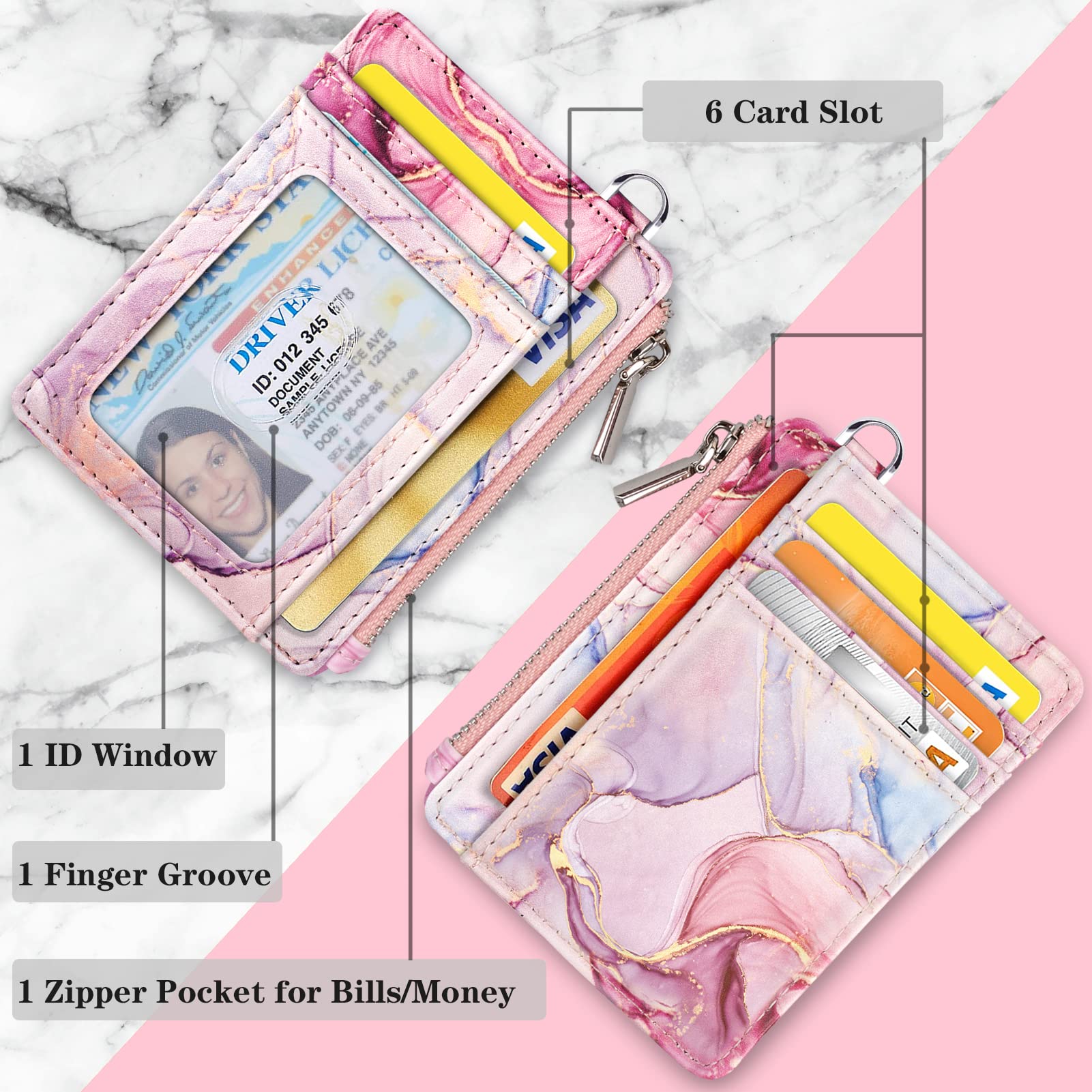 Cute Wrist Lanyard for Women with ID Holder & Card Slots - Perfect for Work & Travel