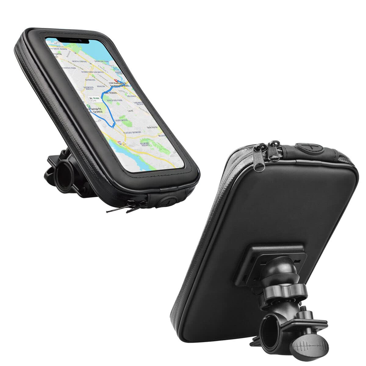 Waterproof Bike Phone Holder - Universal Motorcycle & Bicycle Handlebar Mount for iPhone 13/12, Samsung & Android Phones - Perfect for Cycling, Commuting & Outdoor Adventures