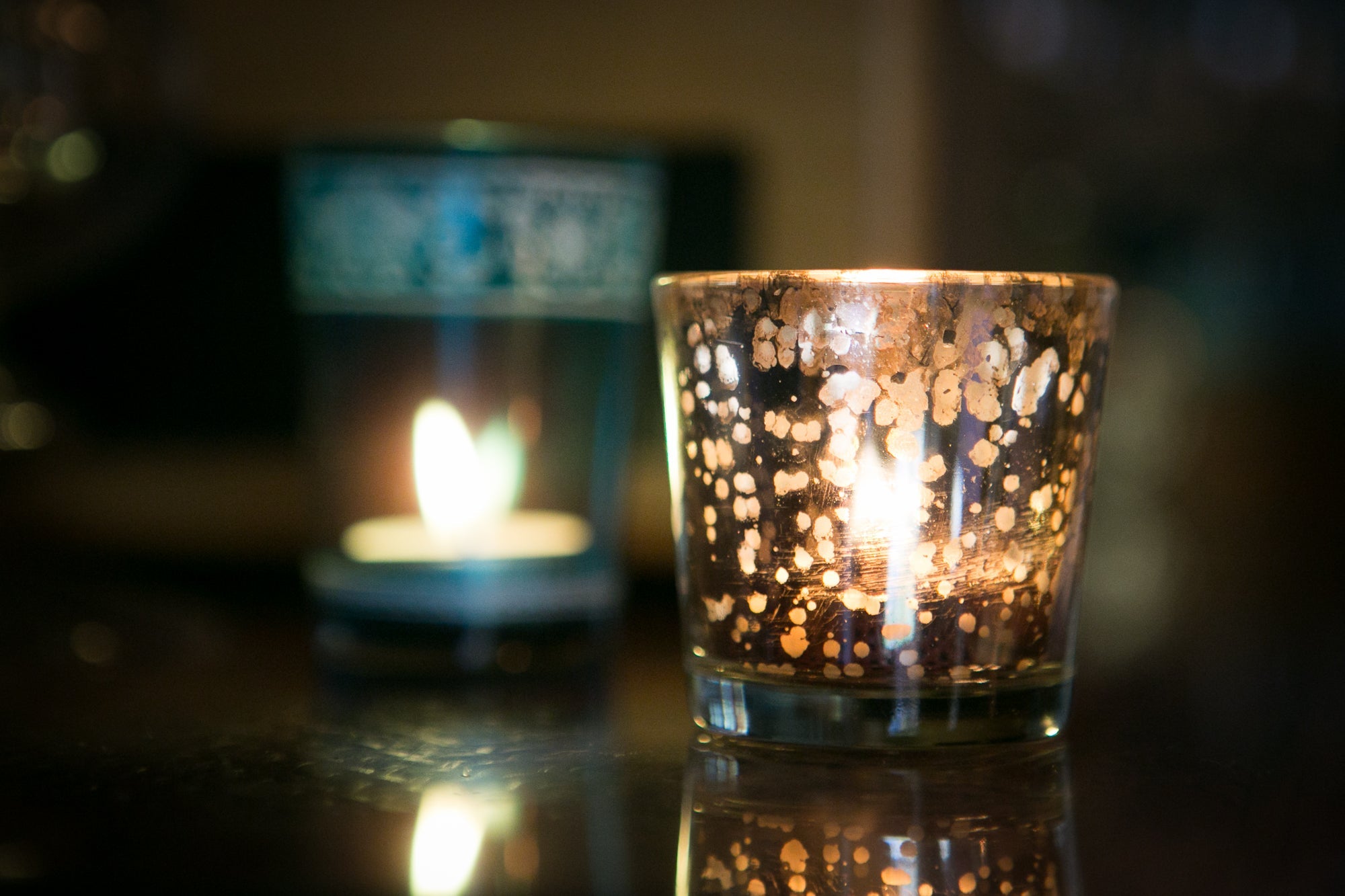 2.5 Inch Silver Mercury Glass Votive Tea Light Candle Holder - Elegant Home Decor for Weddings, Parties & Romantic Ambiance