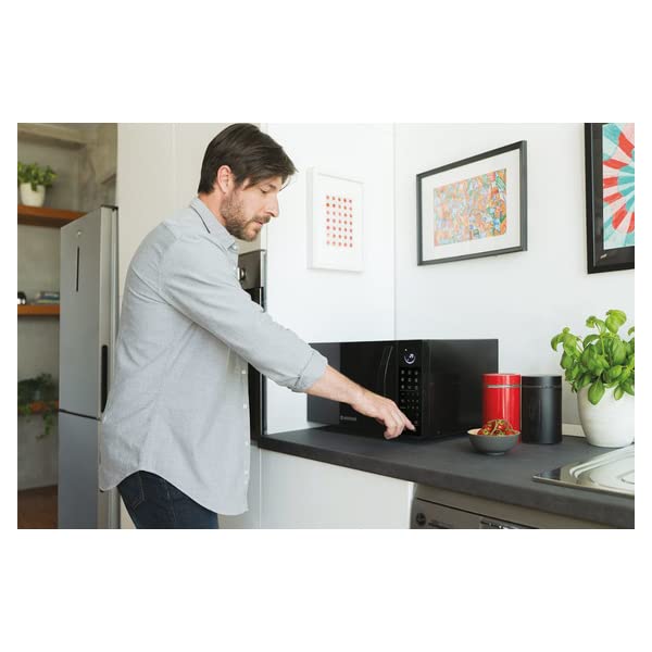 Hoover HMC25STB 900W Built-in Microwave Oven with 1000W Grill - Black - Countertop or Built-in Installation - Perfect for Kitchens, Dorms & Small Spaces