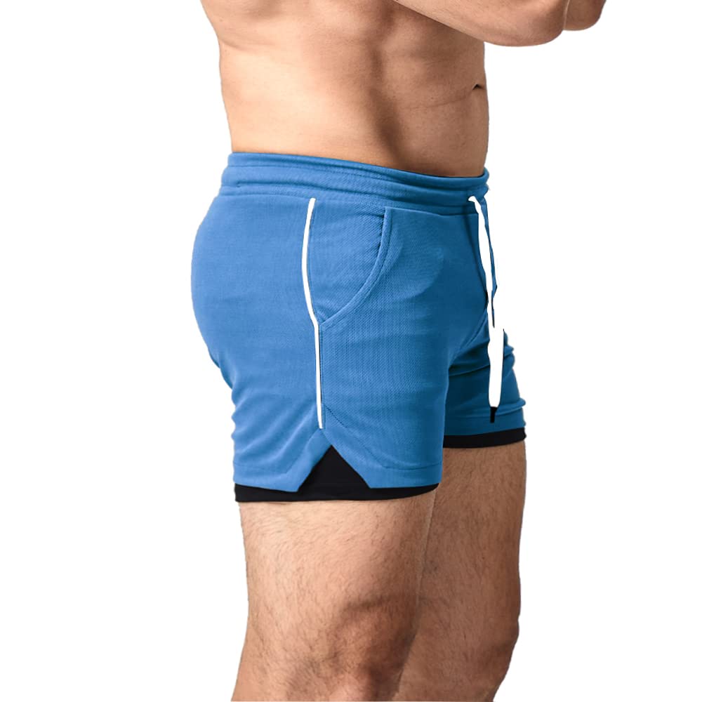 EVERWORTH Men's 2-in-1 Workout Shorts 5