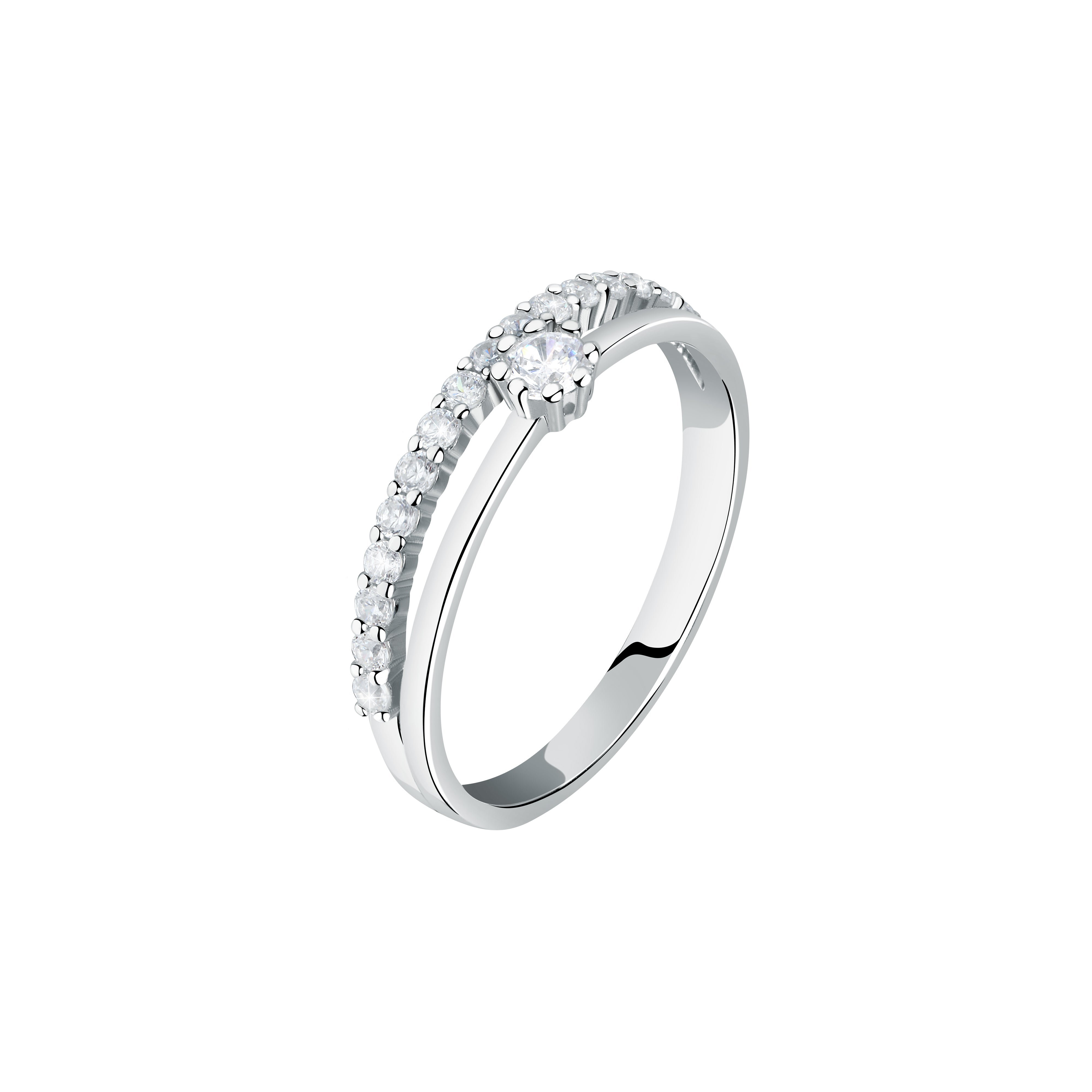 ANELLO DONNA LIVE DIAMOND CONTEMPORARY DIAMOND LDW036104010 - Elegant Women's Diamond Ring for Special Occasions, Anniversaries & Evening Events