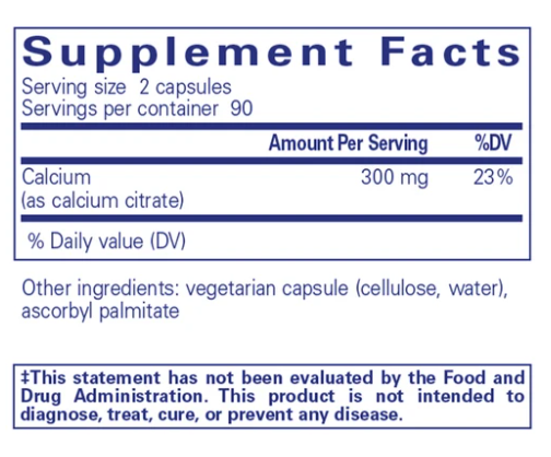Premium Calcium Citrate Supplement - High Absorption for Strong Bones & Teeth - Supports Heart & Muscle Health - Ideal for Adults & Seniors - Perfect for Daily Wellness & Active Lifestyles