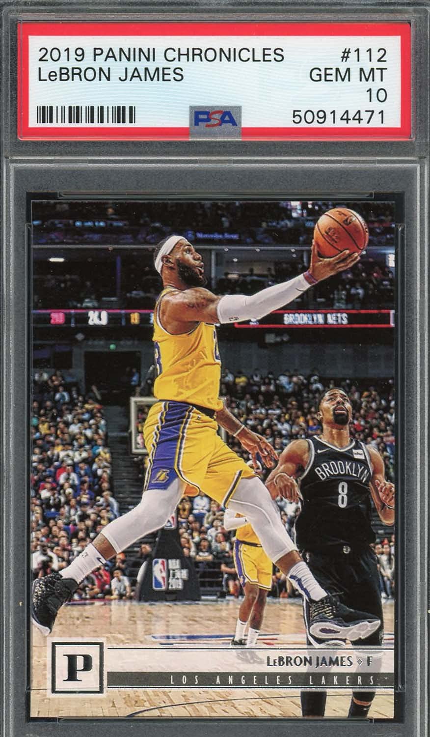 LeBron James 2019 Panini Chronicles Basketball Card #112 PSA 10 GEM MINT - Rare Collectible Trading Card for NBA Fans & Sports Memorabilia Collectors