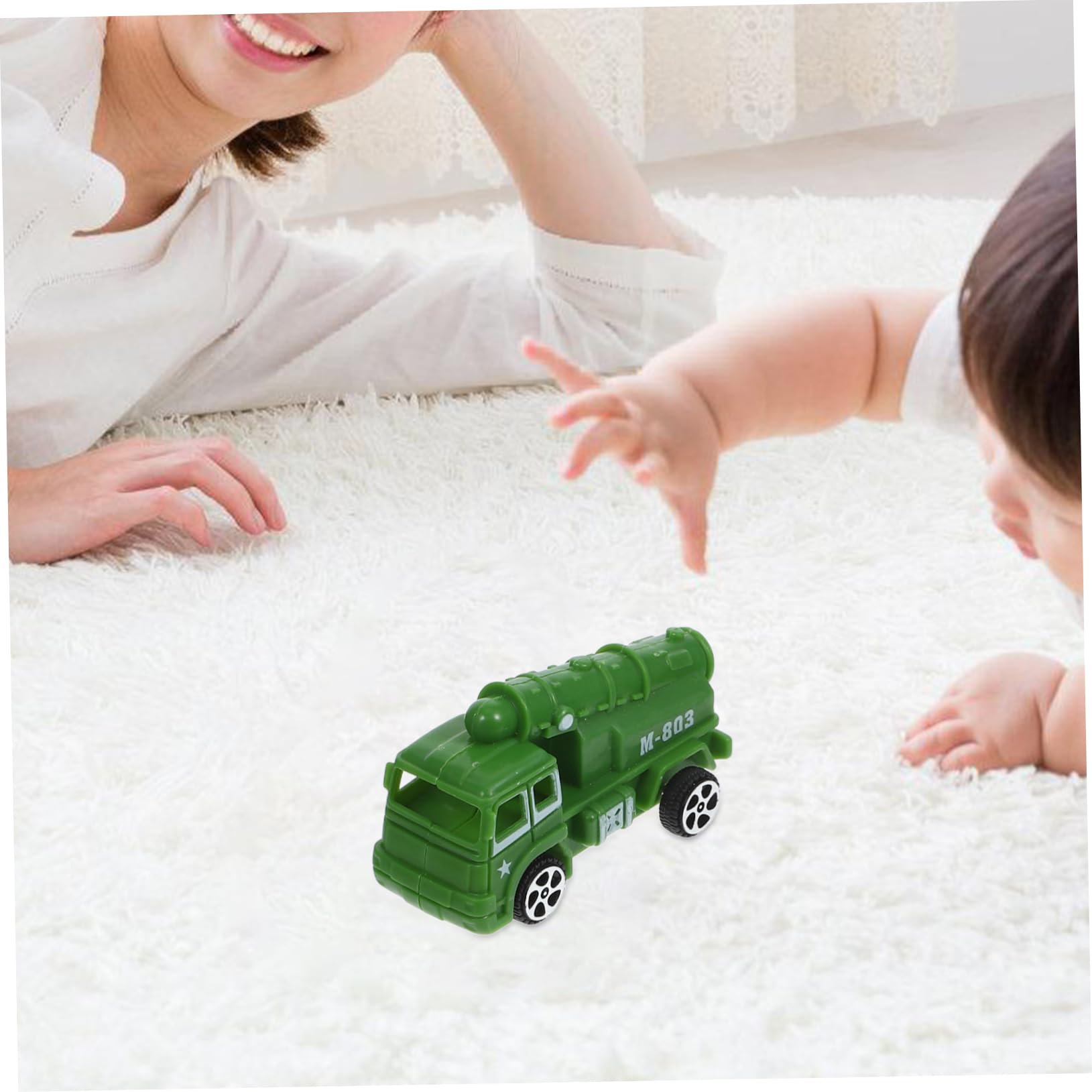 NUSITOU 3-Piece Mini Pull Back Toy Cars Set - Small Vehicle Models for Kids, Toddlers & Babies - Fun Cartoon ABS Plastic Rolling Cars for Playtime & Gift Giving