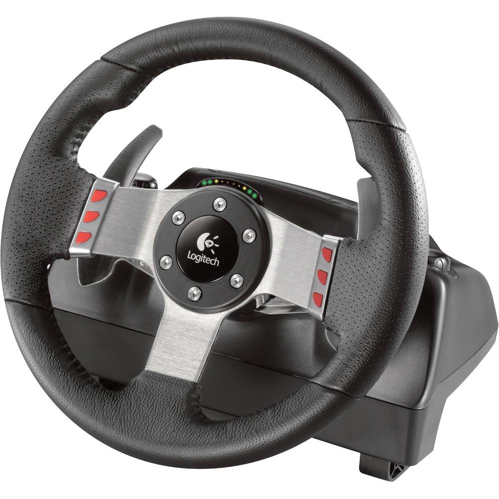 Logitech G27 Racing Wheel with Sterzo Steering Wheel & Pedals for PC, PS2, PS3 - Black | Simulation Gaming Setup for Realistic Driving Experience