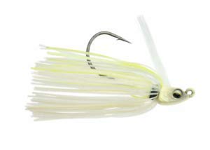 Divine Swim Jig 3/8 oz Lavender Shad Fishing Lure - Premium Bass Fishing Bait for Freshwater & Saltwater - Ideal for Bass, Walleye, and Pike Fishing in Lakes & Rivers
