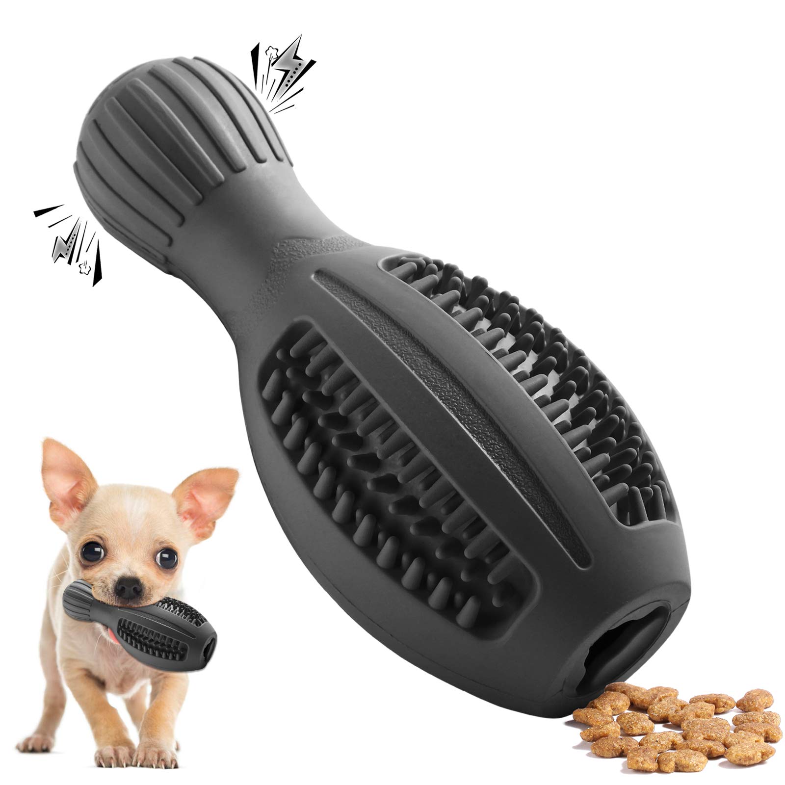Durable Indestructible Dog Chew Toys for Aggressive Chewers - Tough Puppy Chew Toys for Large & Small Breed Dogs with Teeth Cleaning & Squeaker - Perfect for Teething, Boredom Relief & Dental Health
