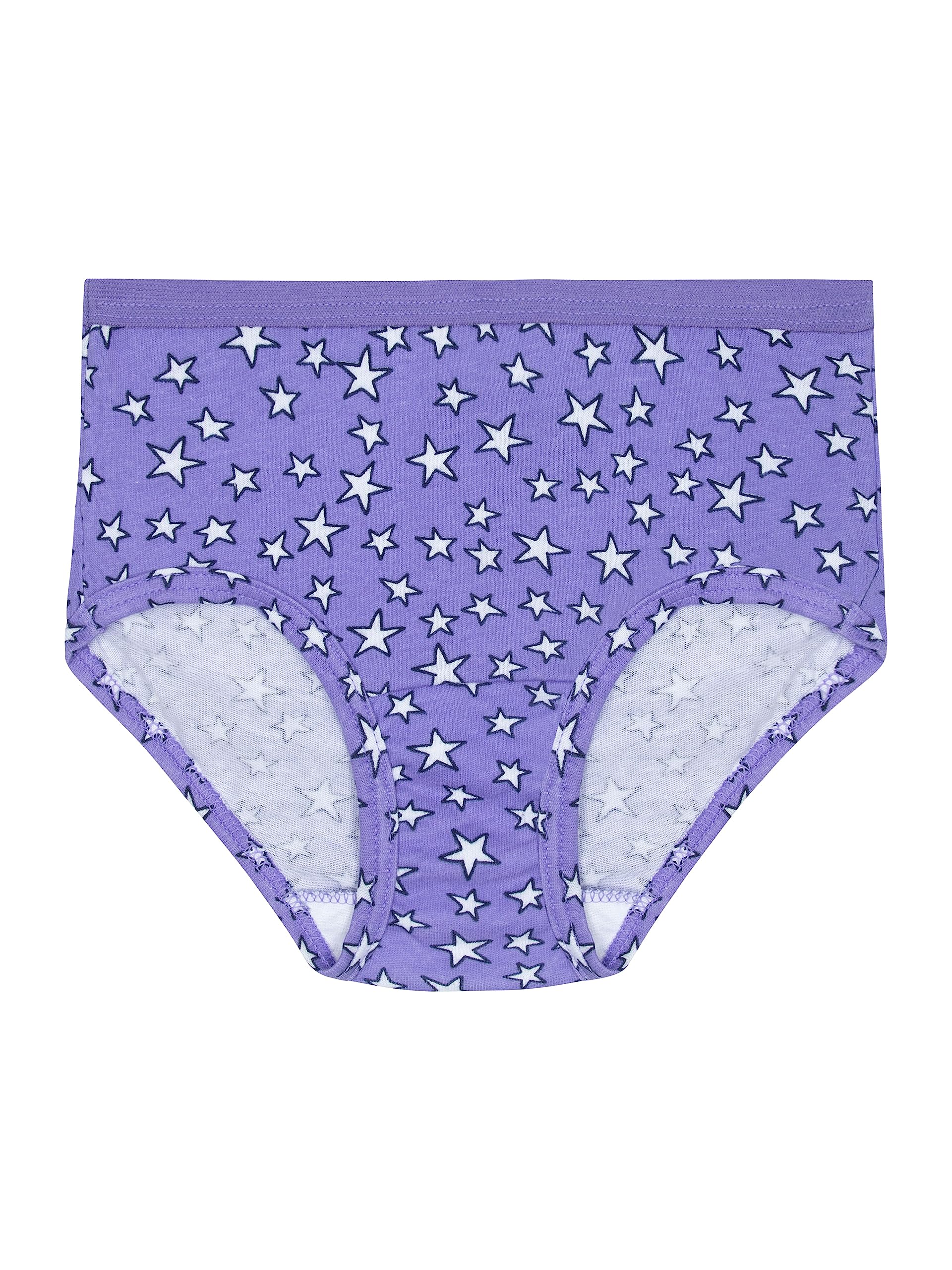 Fruit of the Loom Girls' Cotton Brief Underwear Multipack - Soft Comfortable Underwear for Kids - Perfect for School, Play & Everyday Wear