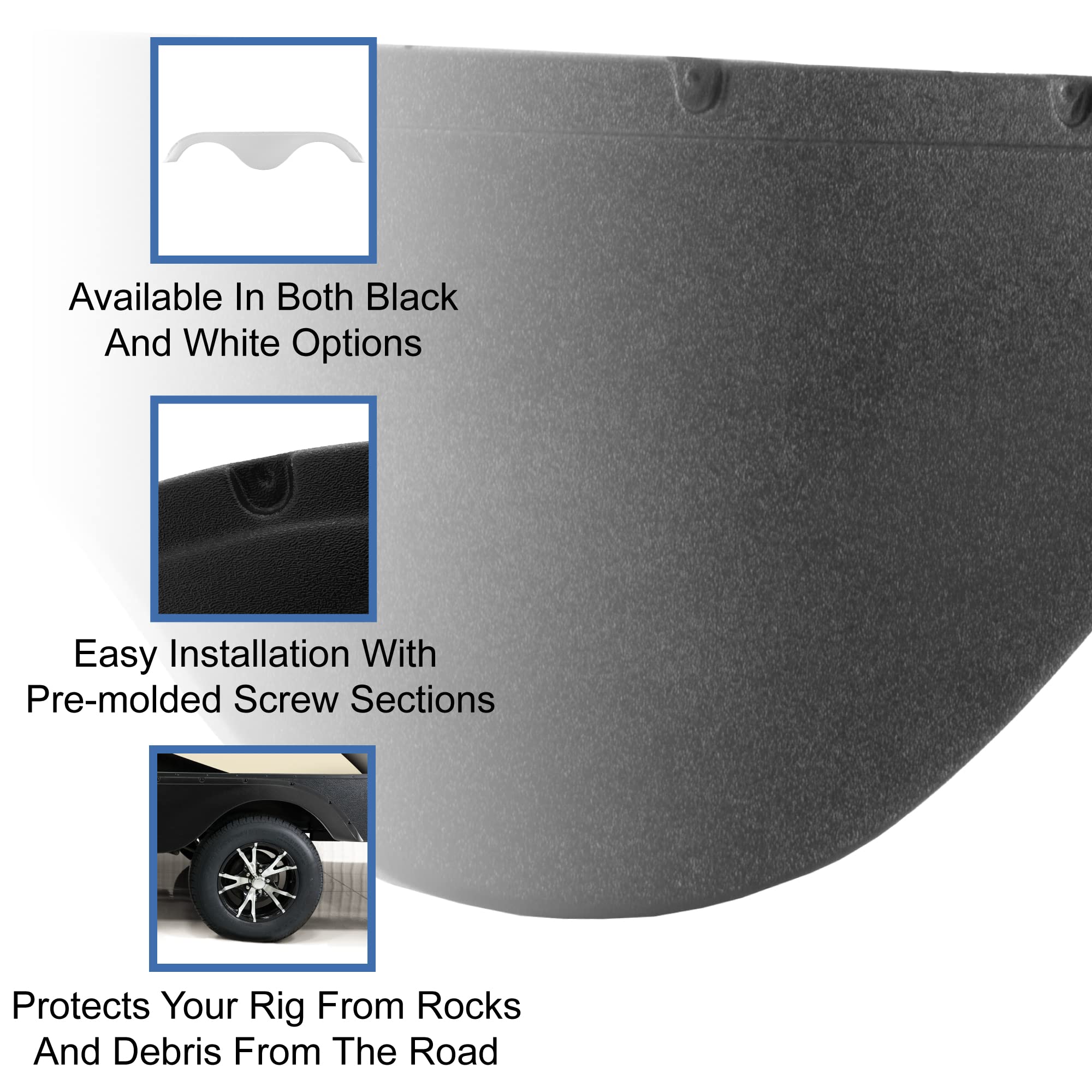 RecPro RV Tandem Fender Skirt - 78