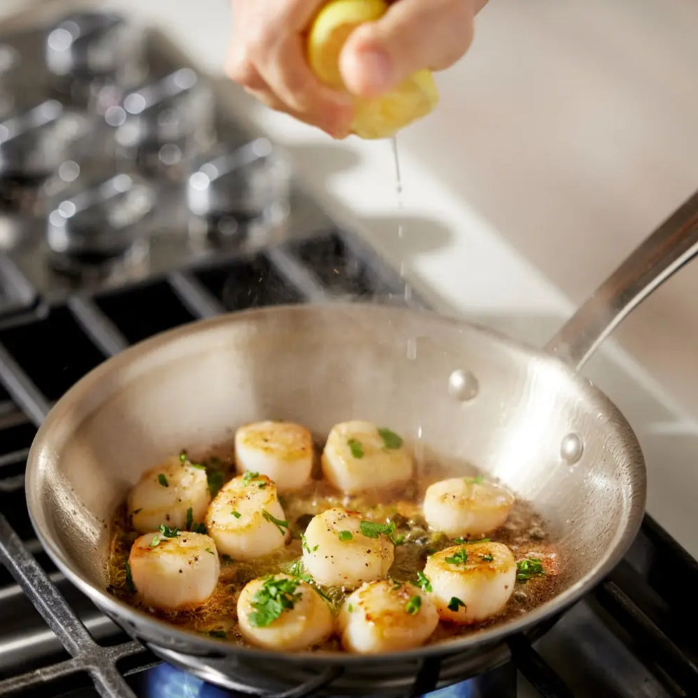 All-Clad 8.5-Inch Stainless Steel Fry Pan with Graphite Core - Nonstick Skillet for Perfect Searing & Sautéing - Ideal for Stovetop, Oven & Induction Cooking