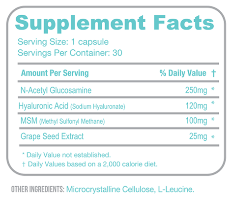 Best Hyaluronic Acid Supplement 30 Capsules for Joint & Skin Hydration - Supports Healthy Aging & Glowing Skin