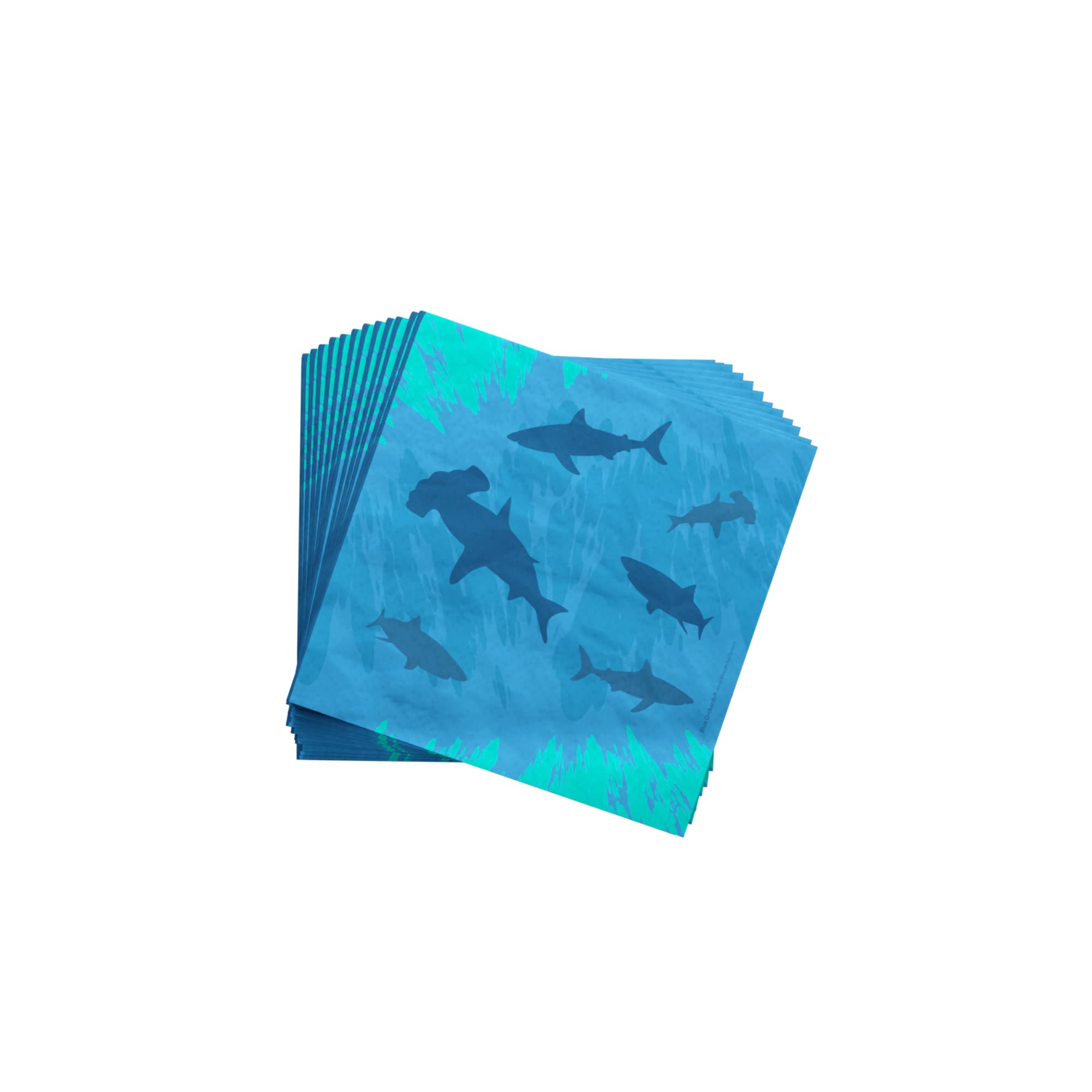 100-Piece Shark Party Supplies Set for 16 Guests - Shark Birthday Decorations, Baby Shower & Under the Sea Theme Party - Includes Shark Plates, Napkins & Blue Orchards - Perfect for Kids Birthday Parties, Ocean-Themed Events & Shark Lover Celebrations