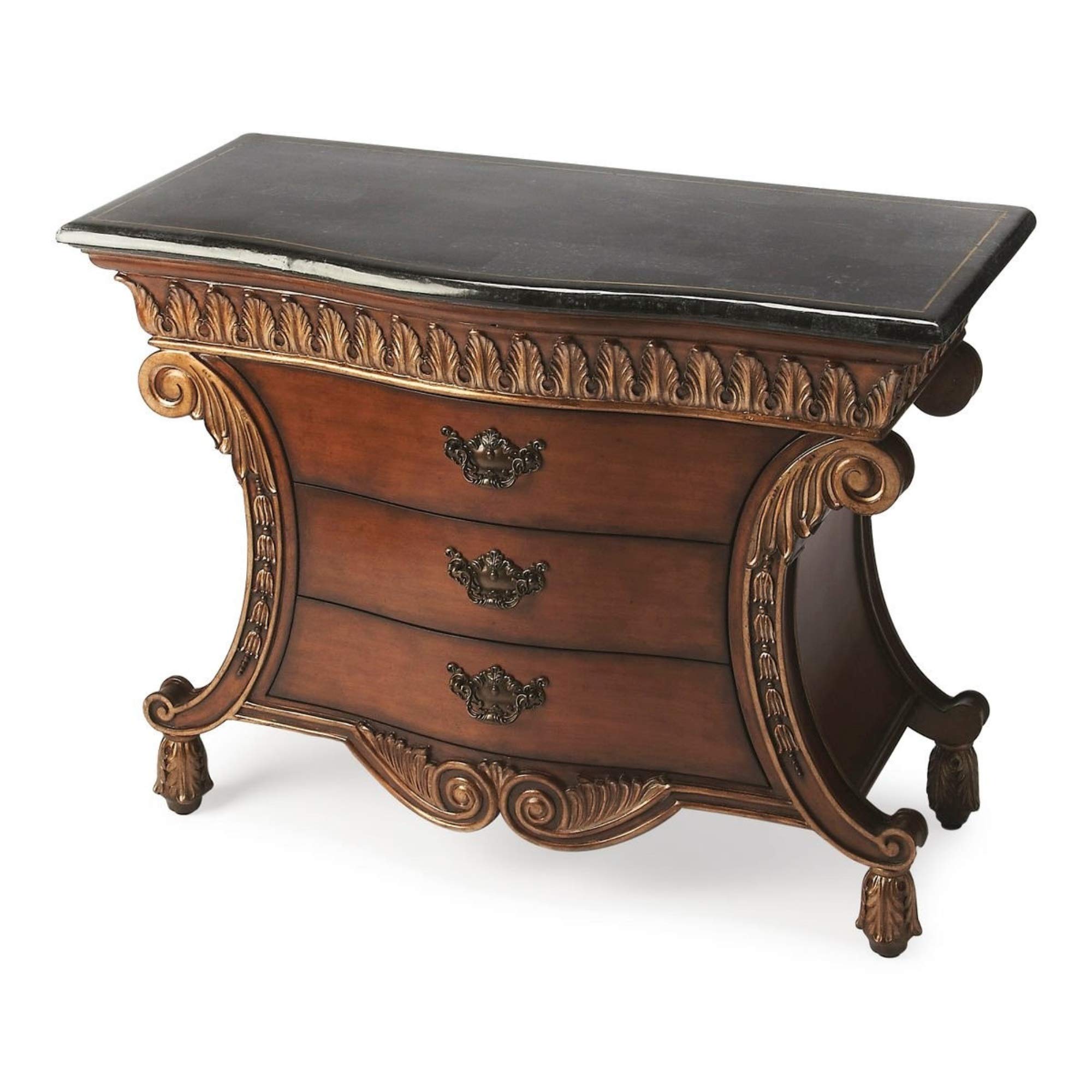 Valenti Fossil Stone Chest Jewelry Box - Handcrafted Vintage Style Organizer for Rings, Necklaces & Earrings | Perfect for Home Decor, Gift Giving & Travel Storage