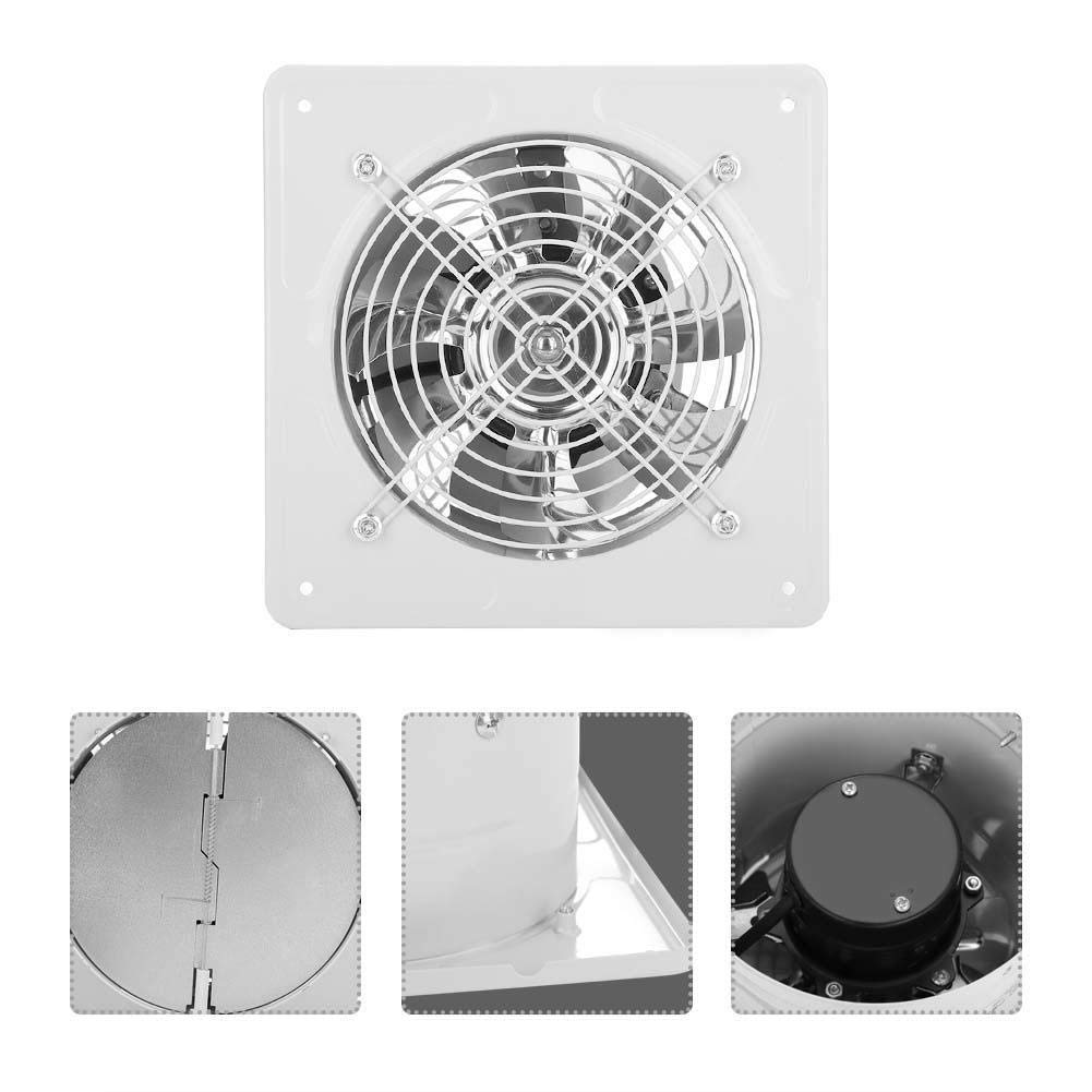 40W 220V Window Fan with Reversible Airflow - Wall Mount Ventilation Fan for Kitchen, Garage & Air Vent - White | Perfect for Home Cooling & Air Circulation
