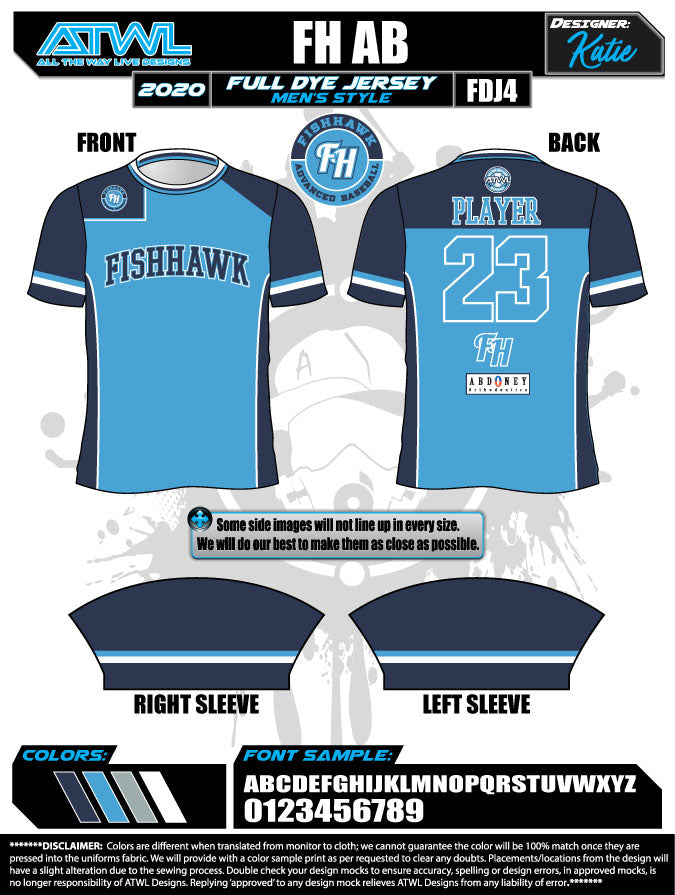 Fishhawk Advanced Baseball Jersey for Men - 2019 Edition | High-Performance Baseball Uniform for Games & Training