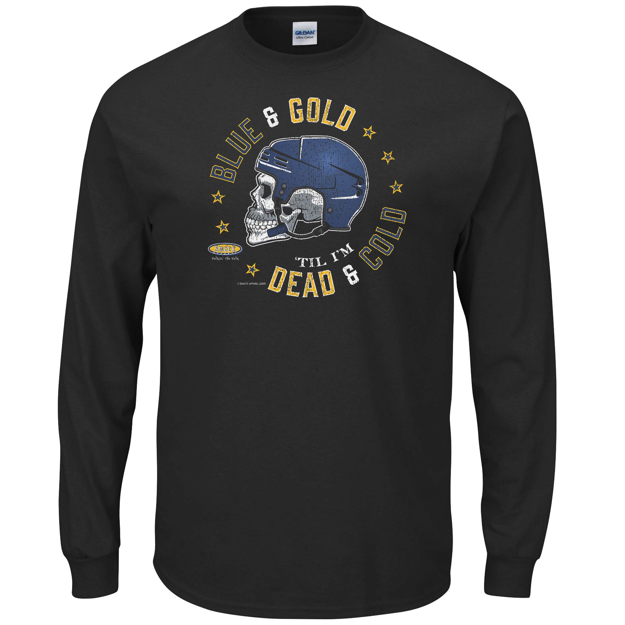 St. Louis Blues Hockey Fan T-Shirt - Blue & Gold 'Til I'm Dead & Cold - NHL Apparel for Men & Women (S-5XL) - Perfect for Game Days, Tailgating & Showing Team Spirit