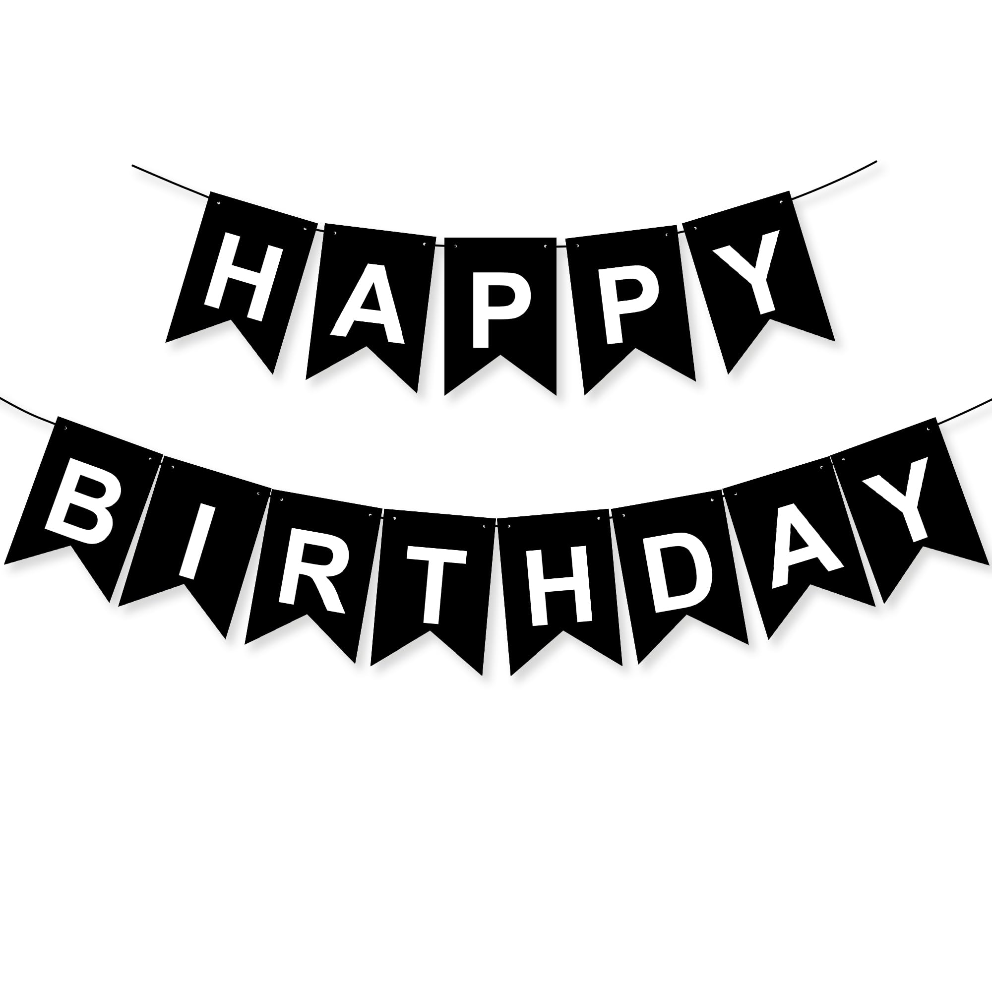 Happy Birthday Banner & Party Decorations - Colorful Birthday Sign for Women & Men - Perfect for Indoor & Outdoor Birthday Celebrations, Home Decor, and Party Backdrops