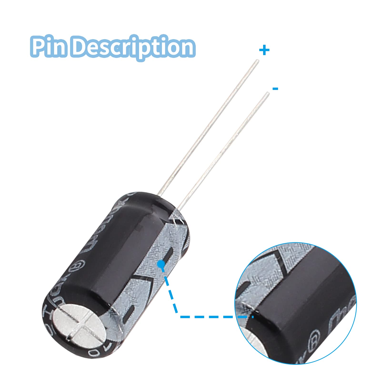 50PCS 16V 1000uF Aluminum Electrolytic Capacitors - 8x16mm Radial Lead for TV, LCD, Radio, Microwave & Gaming Electronics - Perfect for Circuit Board Repairs and DIY Electronics Projects